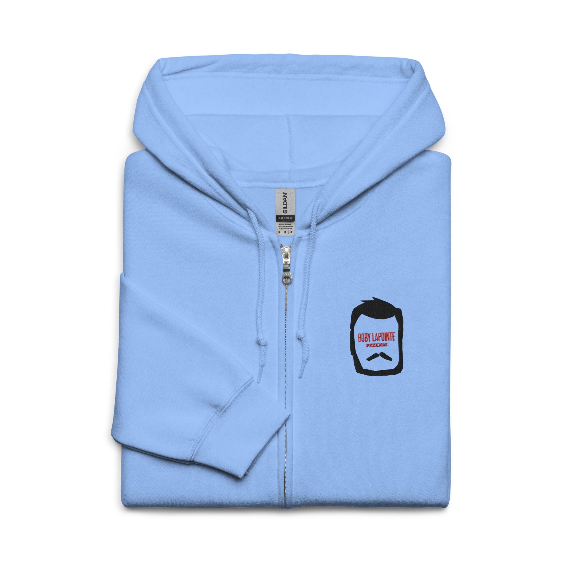 Boby Lapointe - Pro - Santiago Bará - Sweat à capuche épais unisexe zippé - Brodé