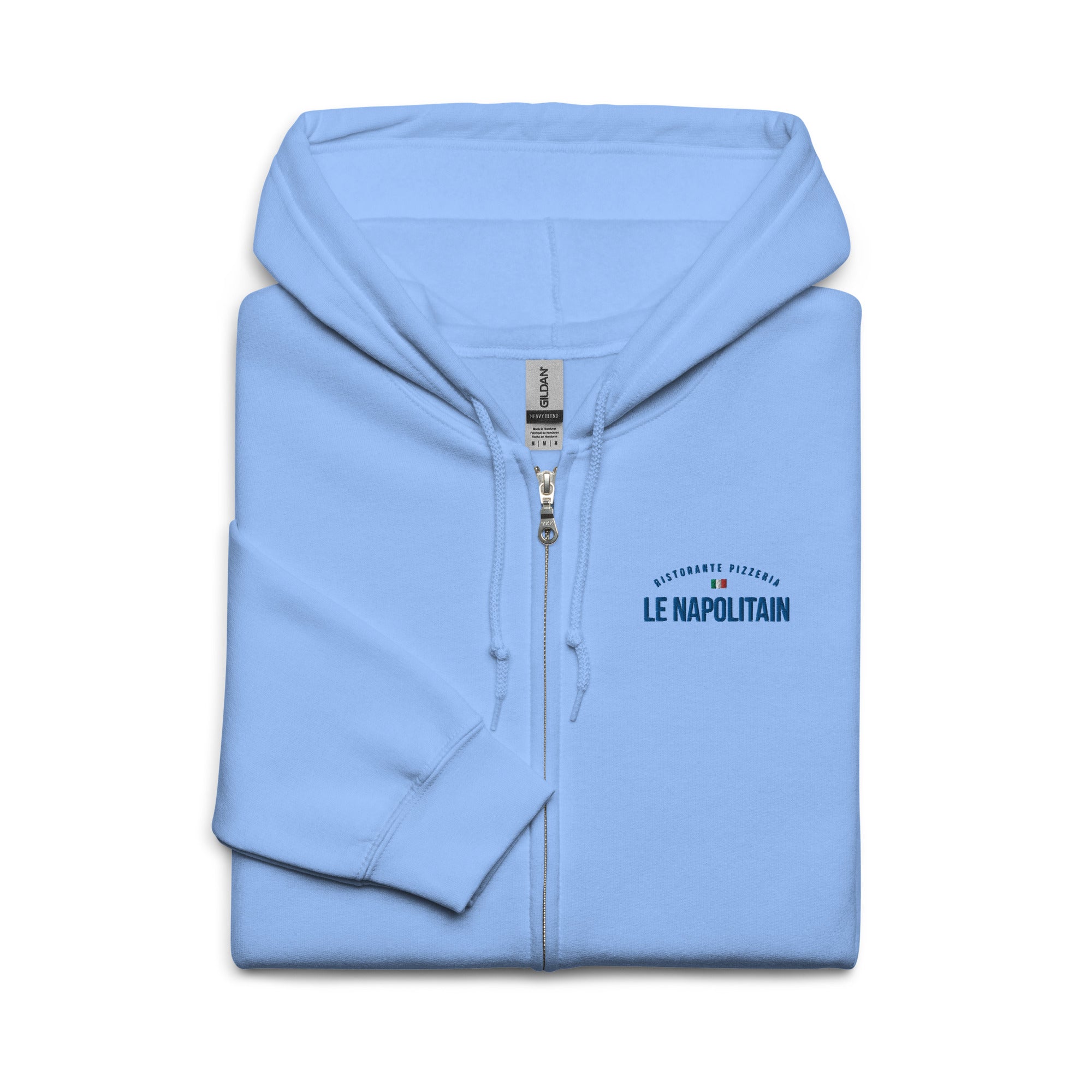 Le Napolitain - Sweat à capuche épais unisexe à fermeture éclair - Brodé