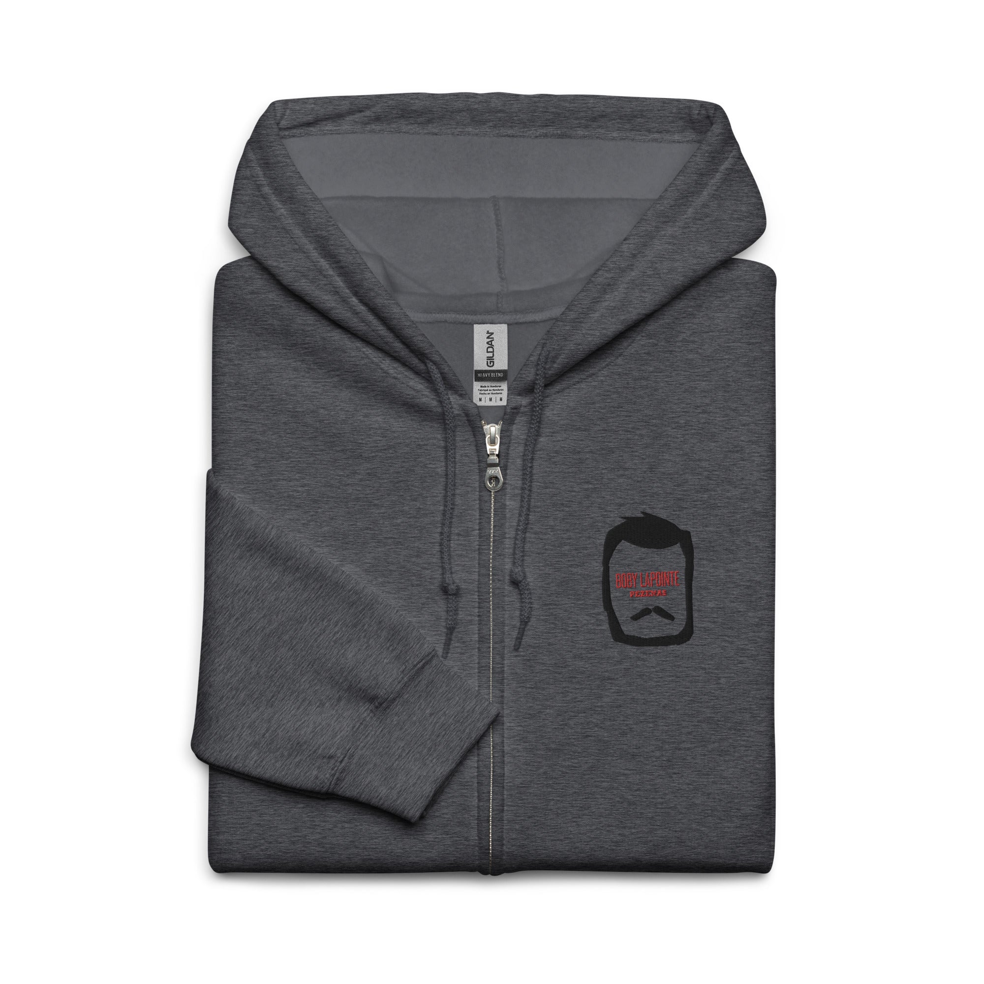 Boby Lapointe - Pro - Santiago Bará - Sweat à capuche épais unisexe zippé - Brodé