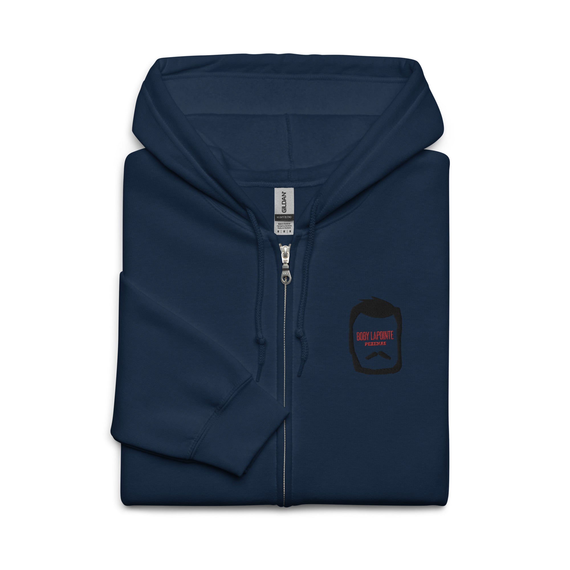 Boby Lapointe - Pro - Santiago Bará - Sweat à capuche épais unisexe zippé - Brodé