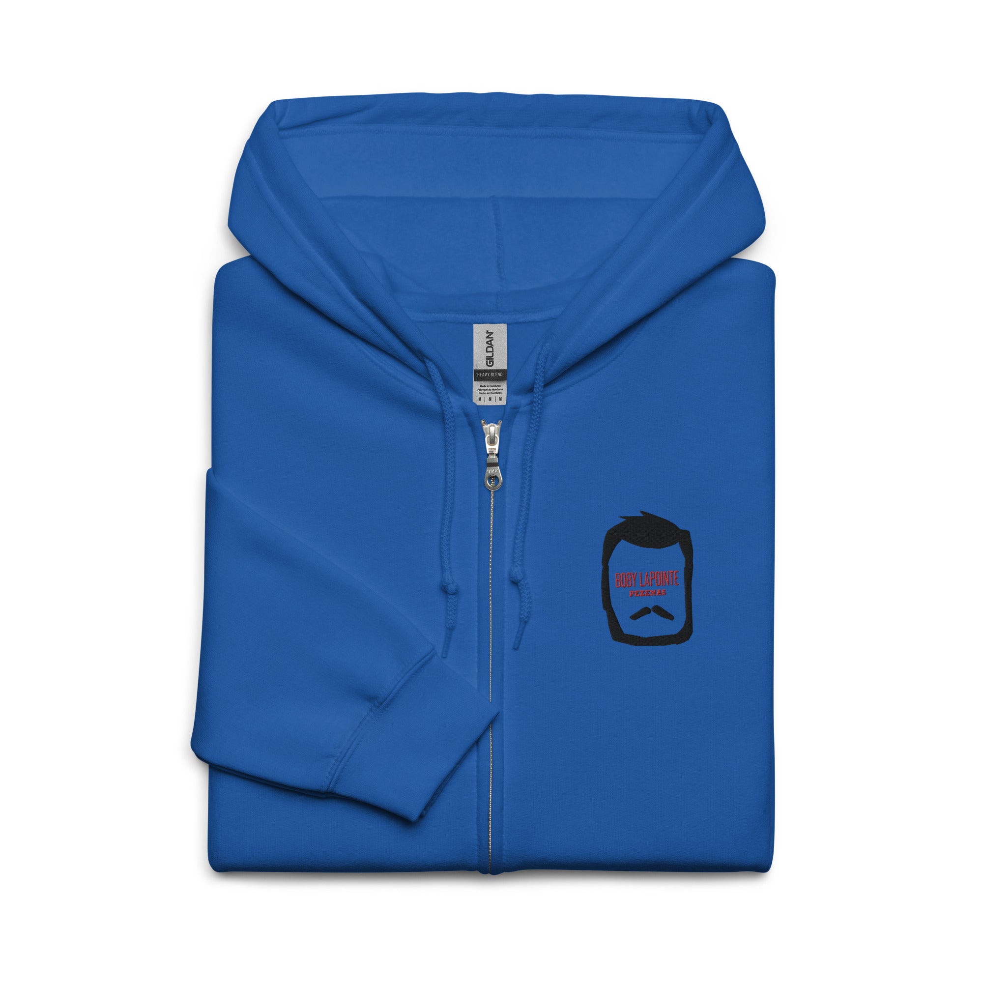 Boby Lapointe - Pro - Santiago Bará - Sweat à capuche épais unisexe zippé - Brodé