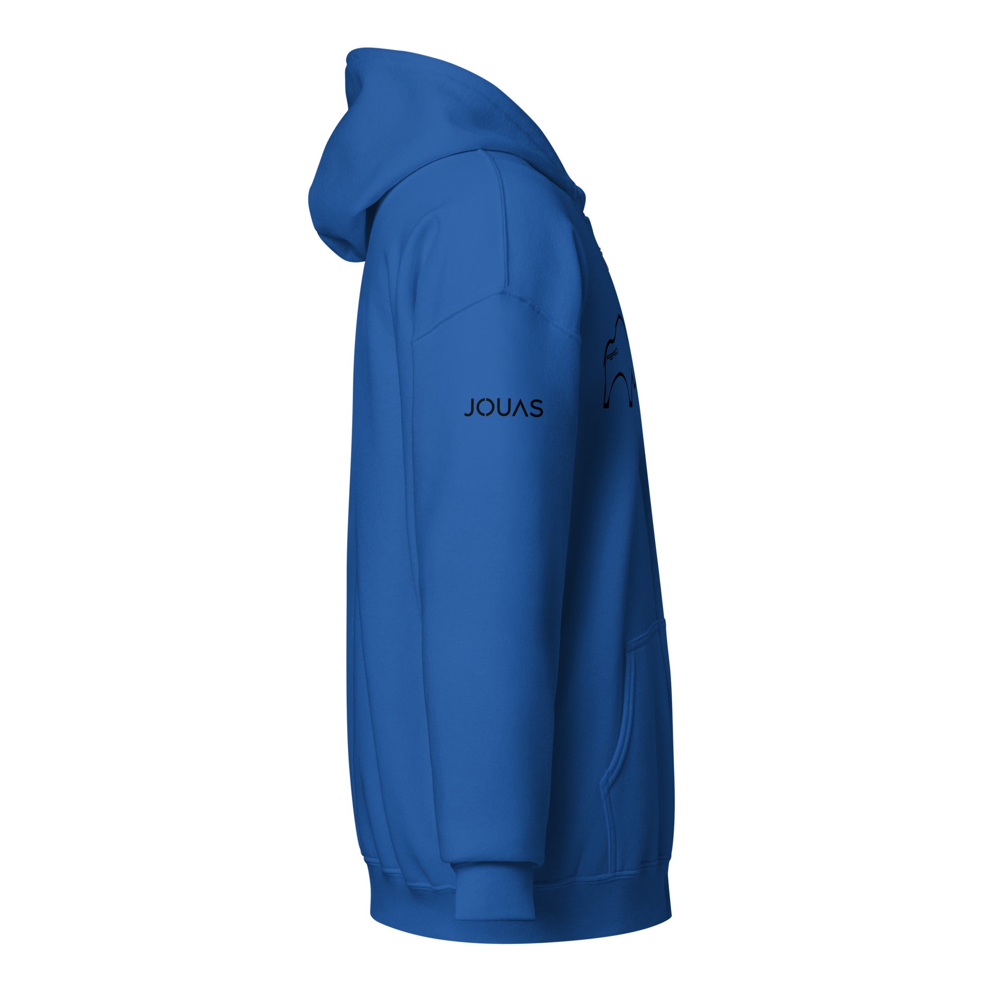 Fero Mone Sweat à capuche épais unisexe zippé - 2 marquages - Face et Manche