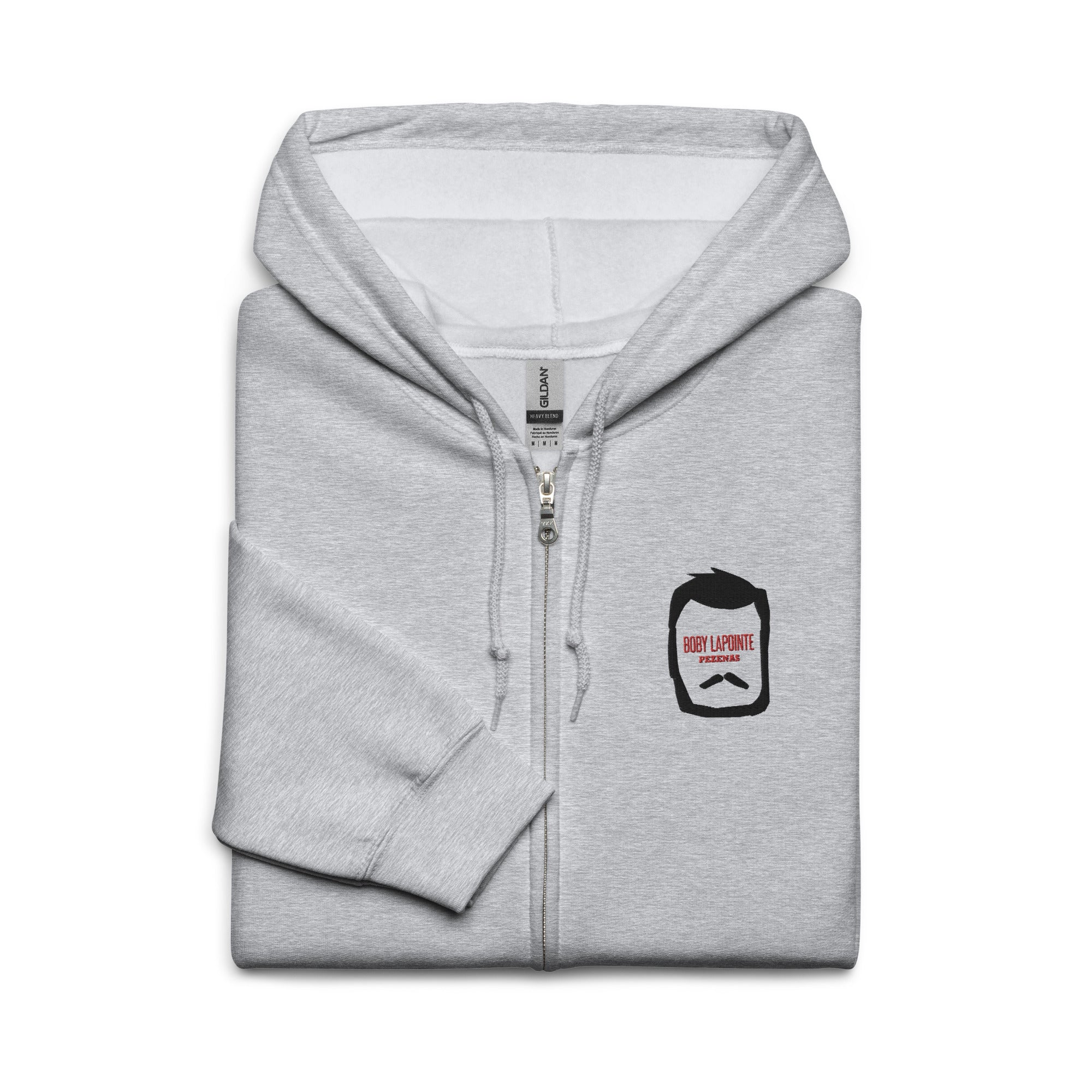 Boby Lapointe - Pro - Santiago Bará - Sweat à capuche épais unisexe zippé - Brodé