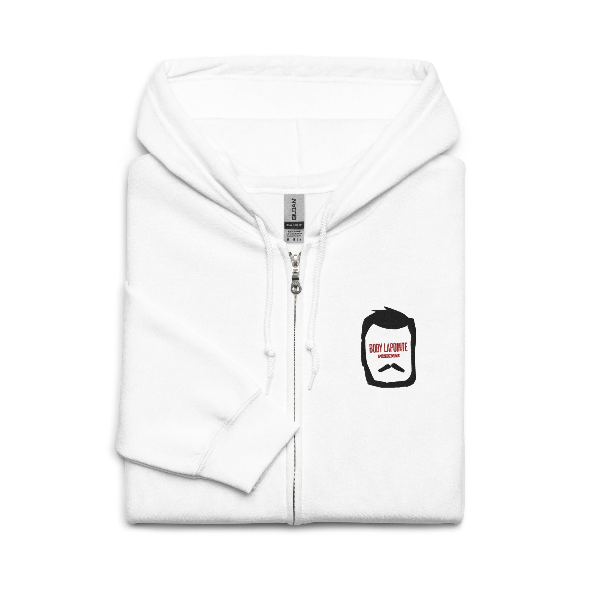 Boby Lapointe - Pro - Santiago Bará - Sweat à capuche épais unisexe zippé - Brodé