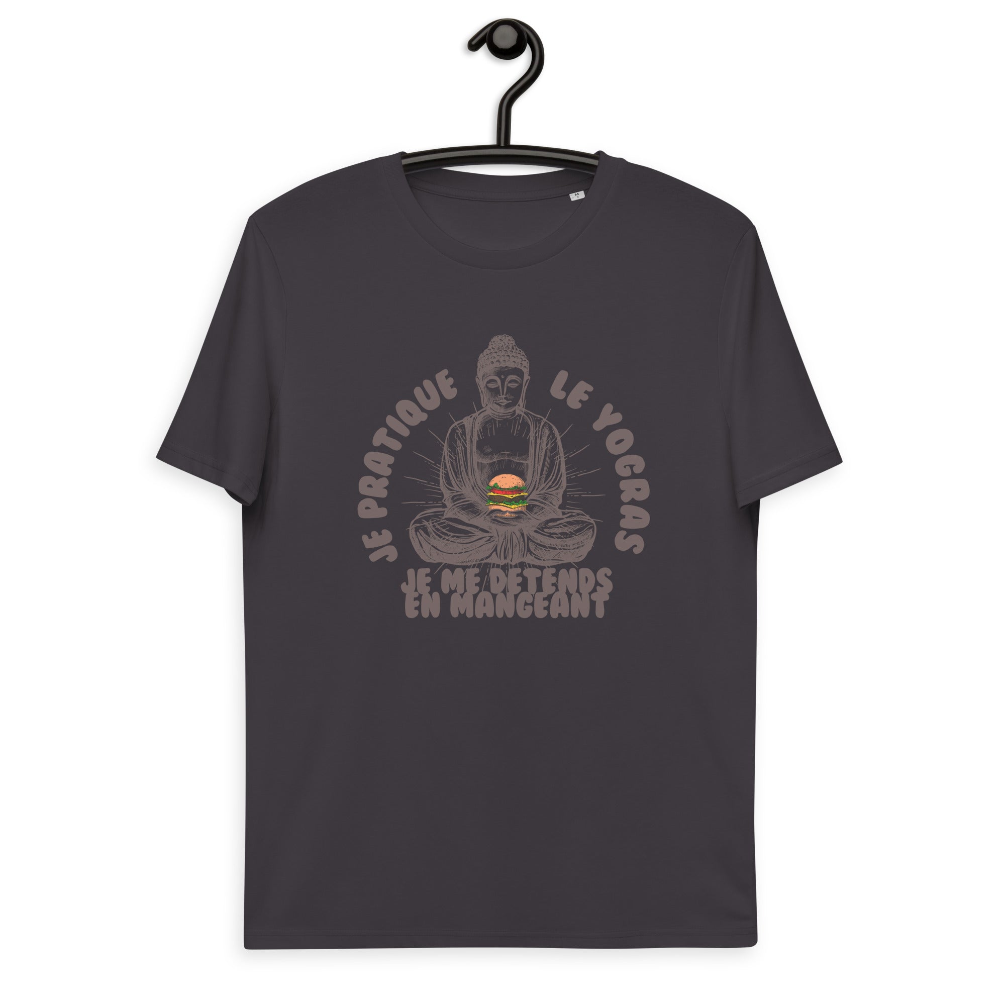 Je pratique le yogras -T-shirt unisexe en coton biologique
