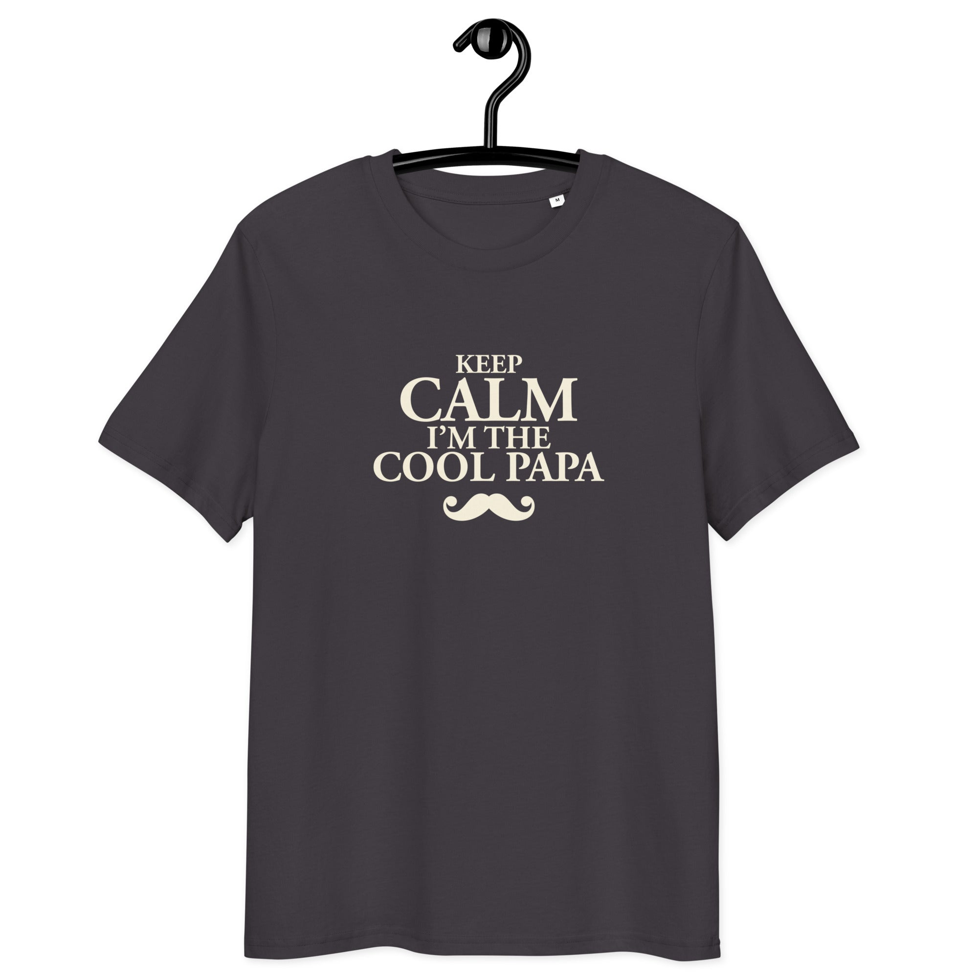 Keep calm papa -T-shirt unisexe en coton biologique