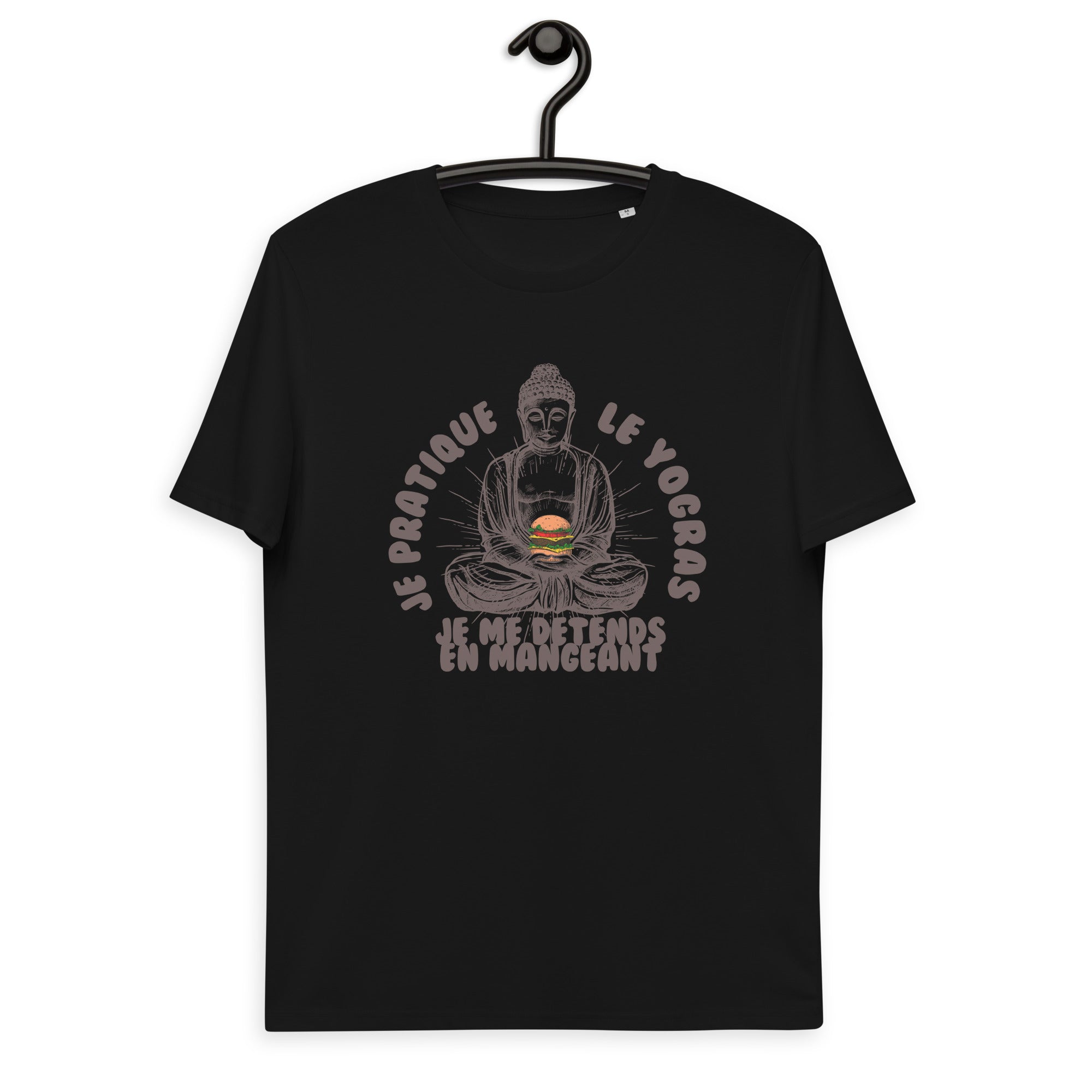 Je pratique le yogras -T-shirt unisexe en coton biologique