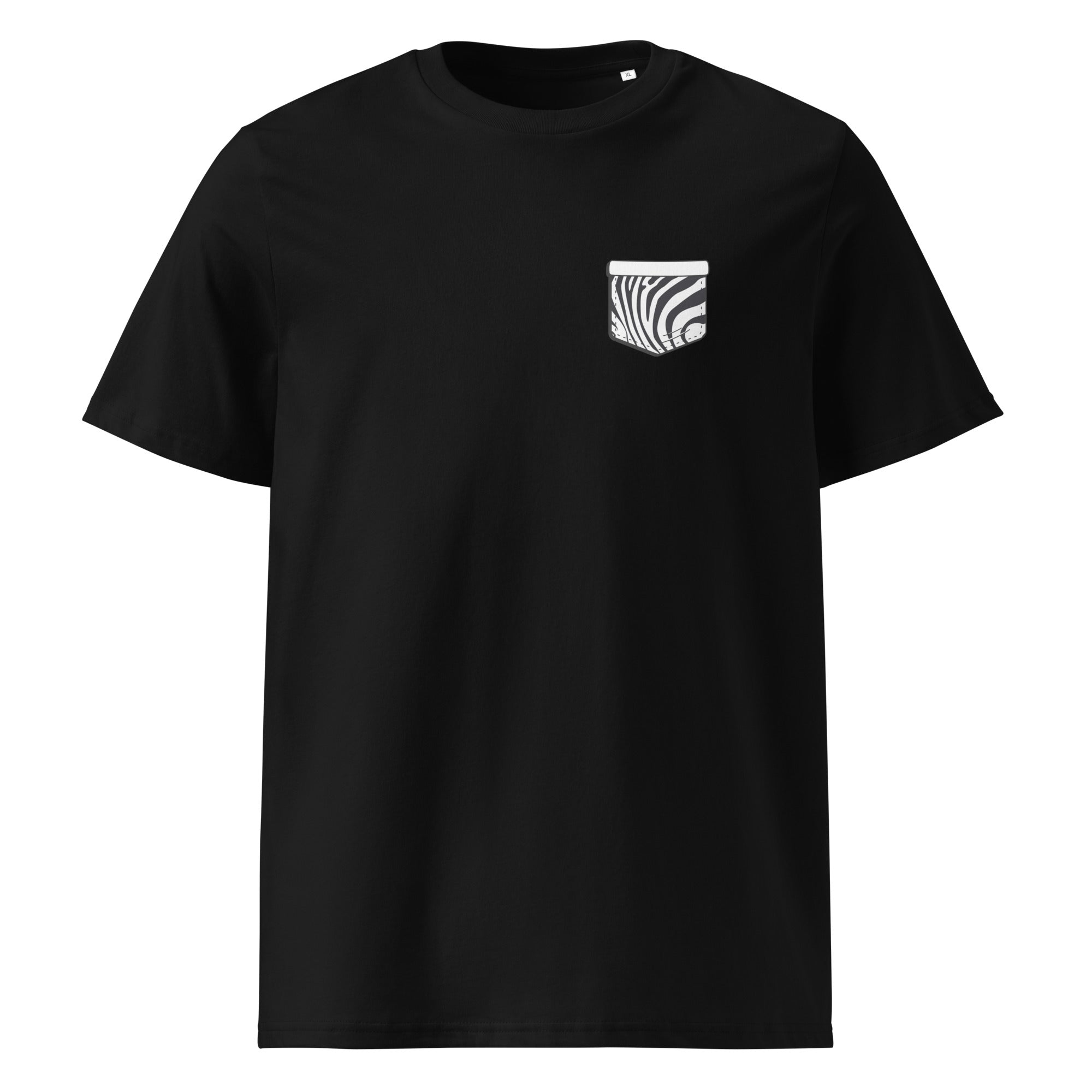 Zebre Pocket - T-shirt unisexe en coton biologique