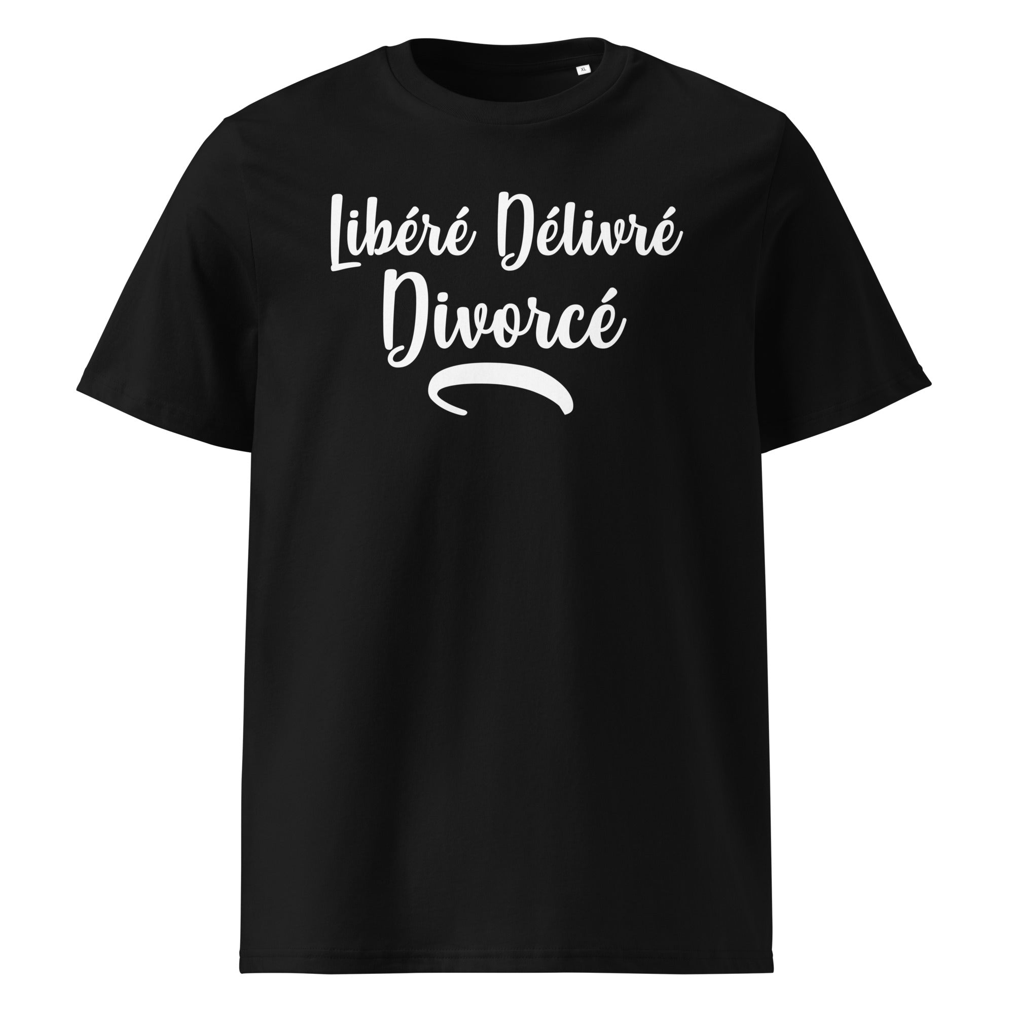 Libéré Délivré Divorcé - T-shirt unisexe en coton biologique