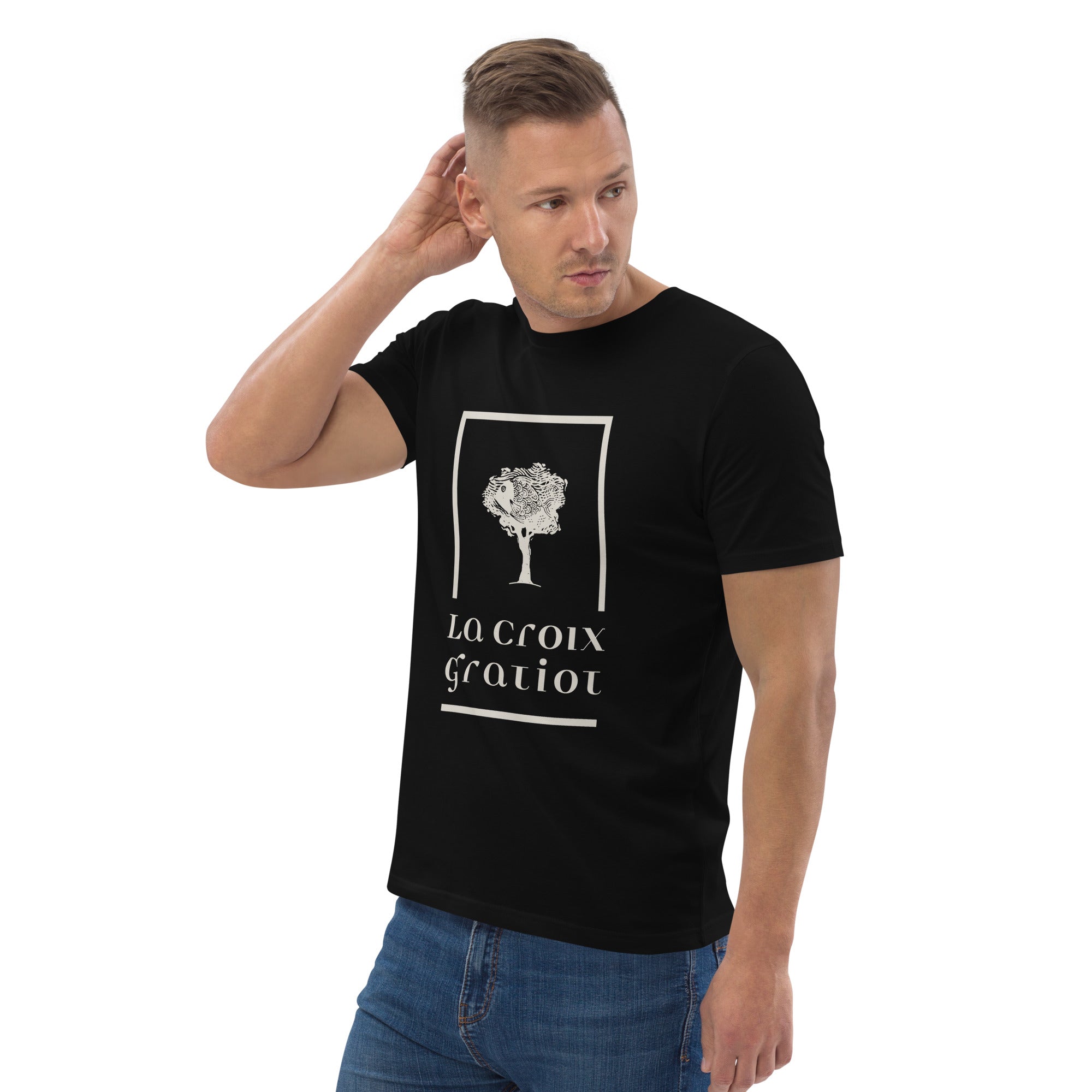 La Croix Gratiot - T-shirt unisexe en coton biologique - Imp. Coeur uniquement
