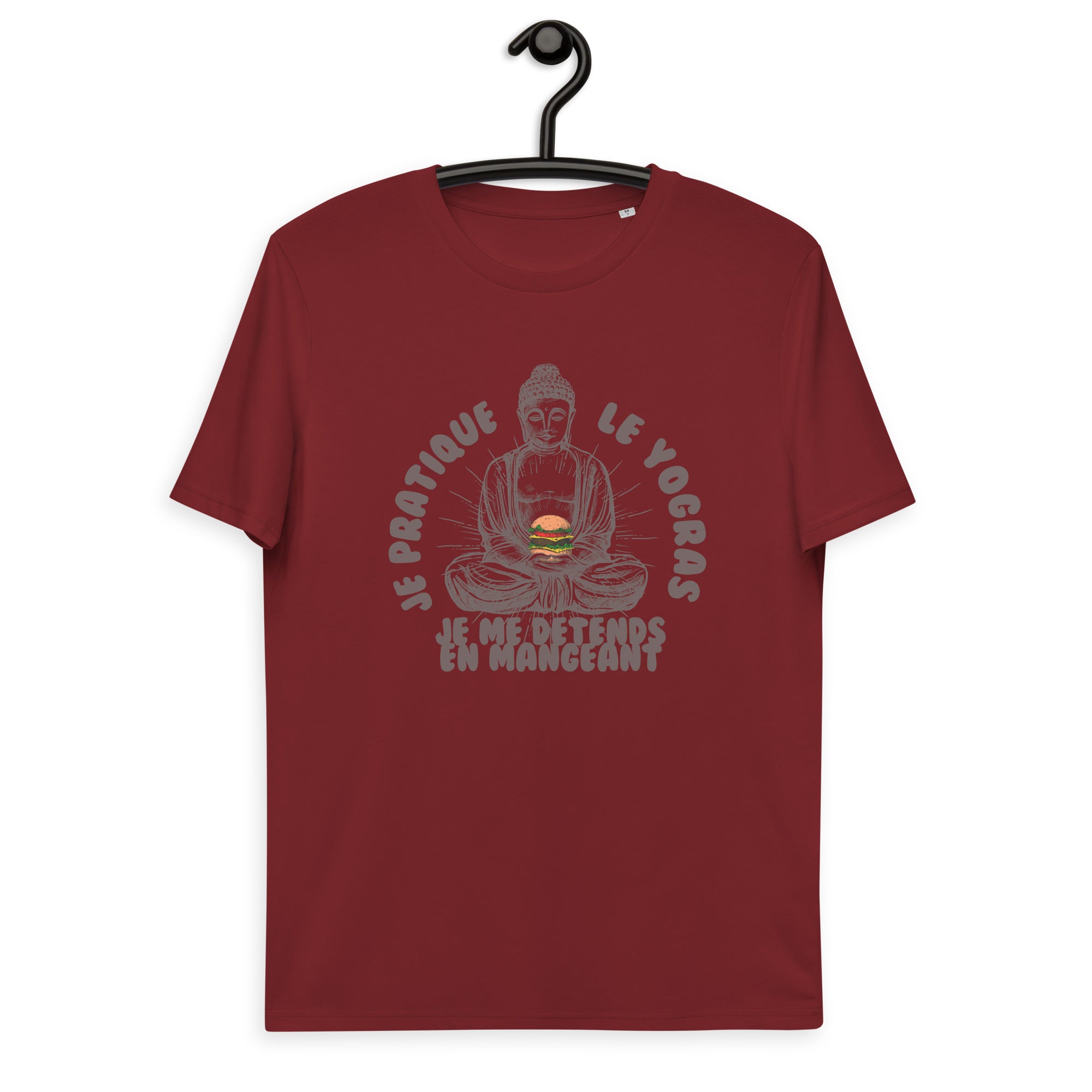 Je pratique le yogras -T-shirt unisexe en coton biologique
