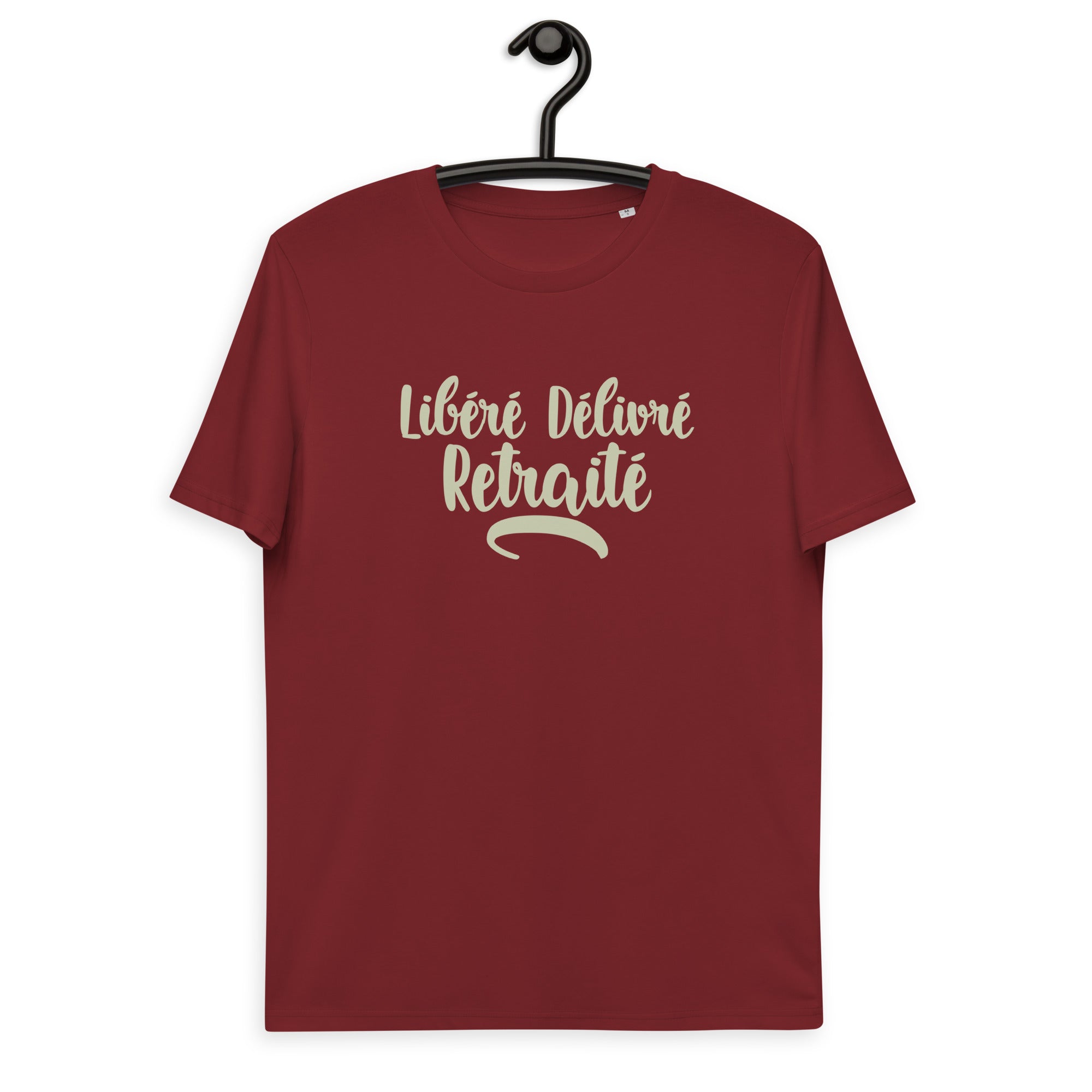 Libéré délivré retraité - T-shirt unisexe en coton biologique