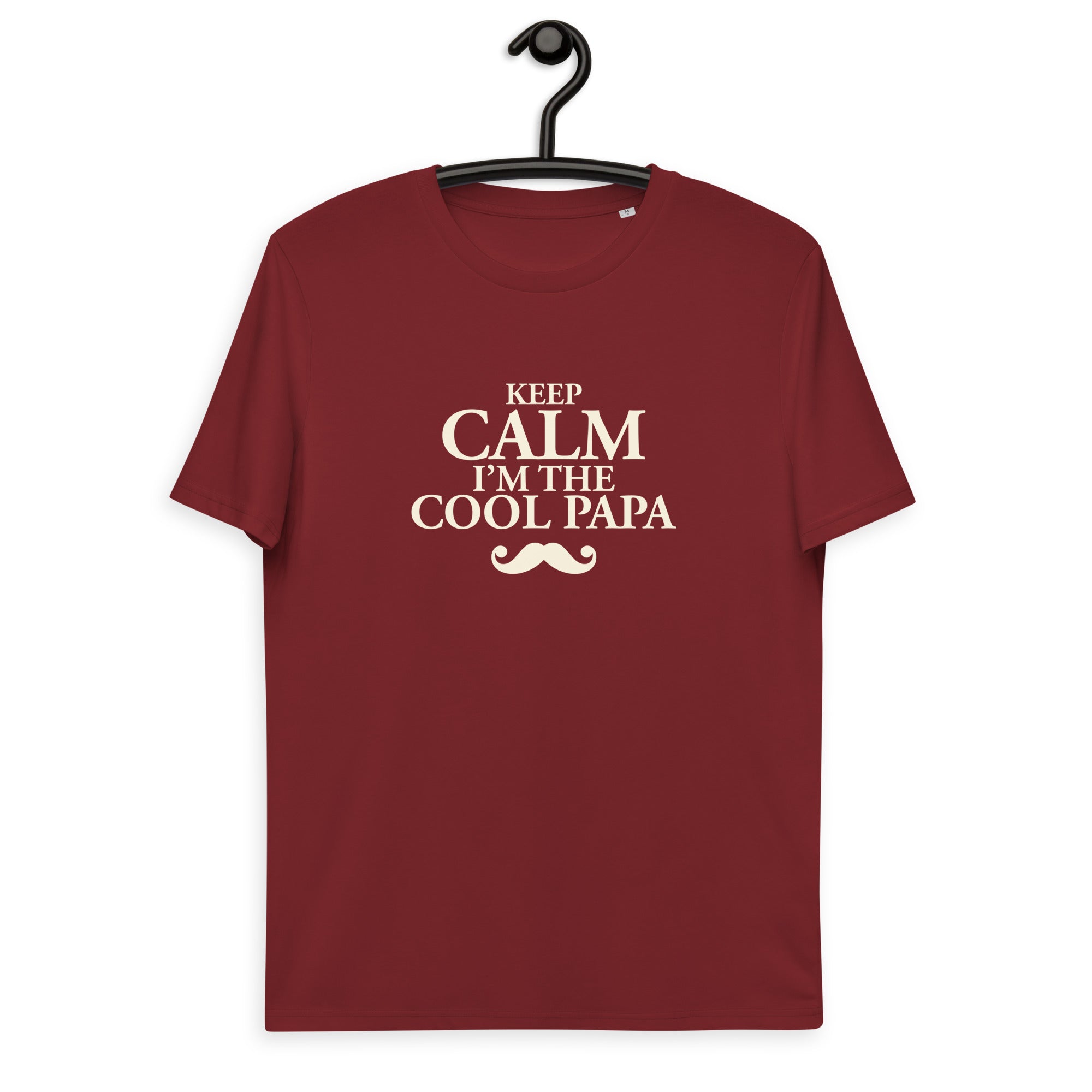 Keep calm papa -T-shirt unisexe en coton biologique