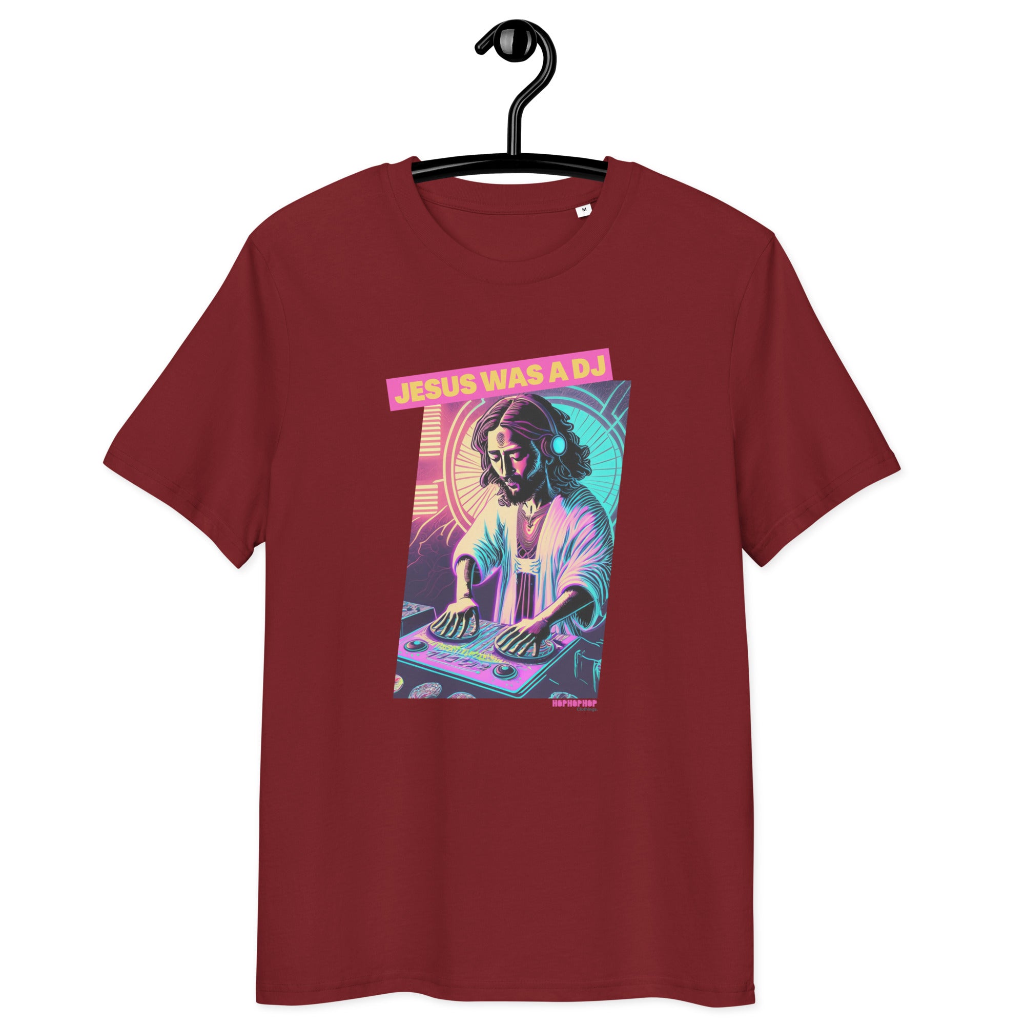 Hop Hop Hop - DVS - Jesus was a DJ - T-shirt unisexe en coton biologique