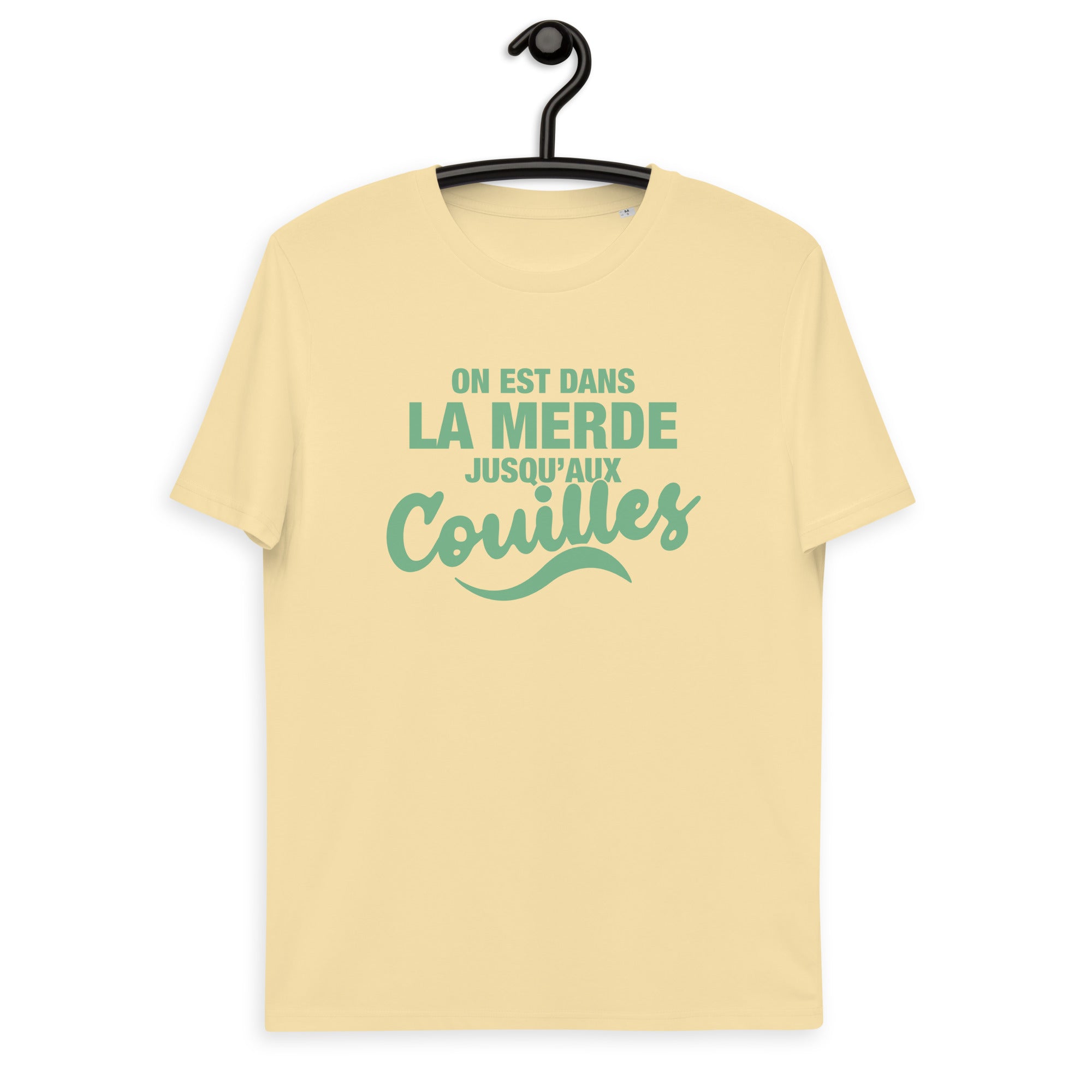 Dans la merde - T-shirt unisexe en coton biologique