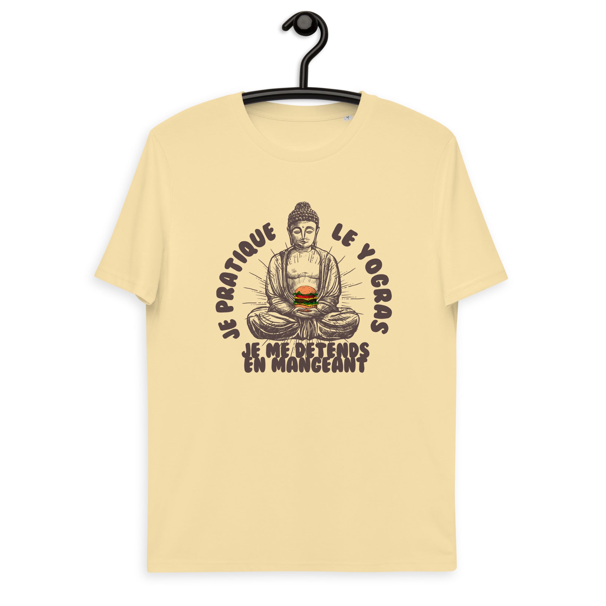Je pratique le yogras -T-shirt unisexe en coton biologique