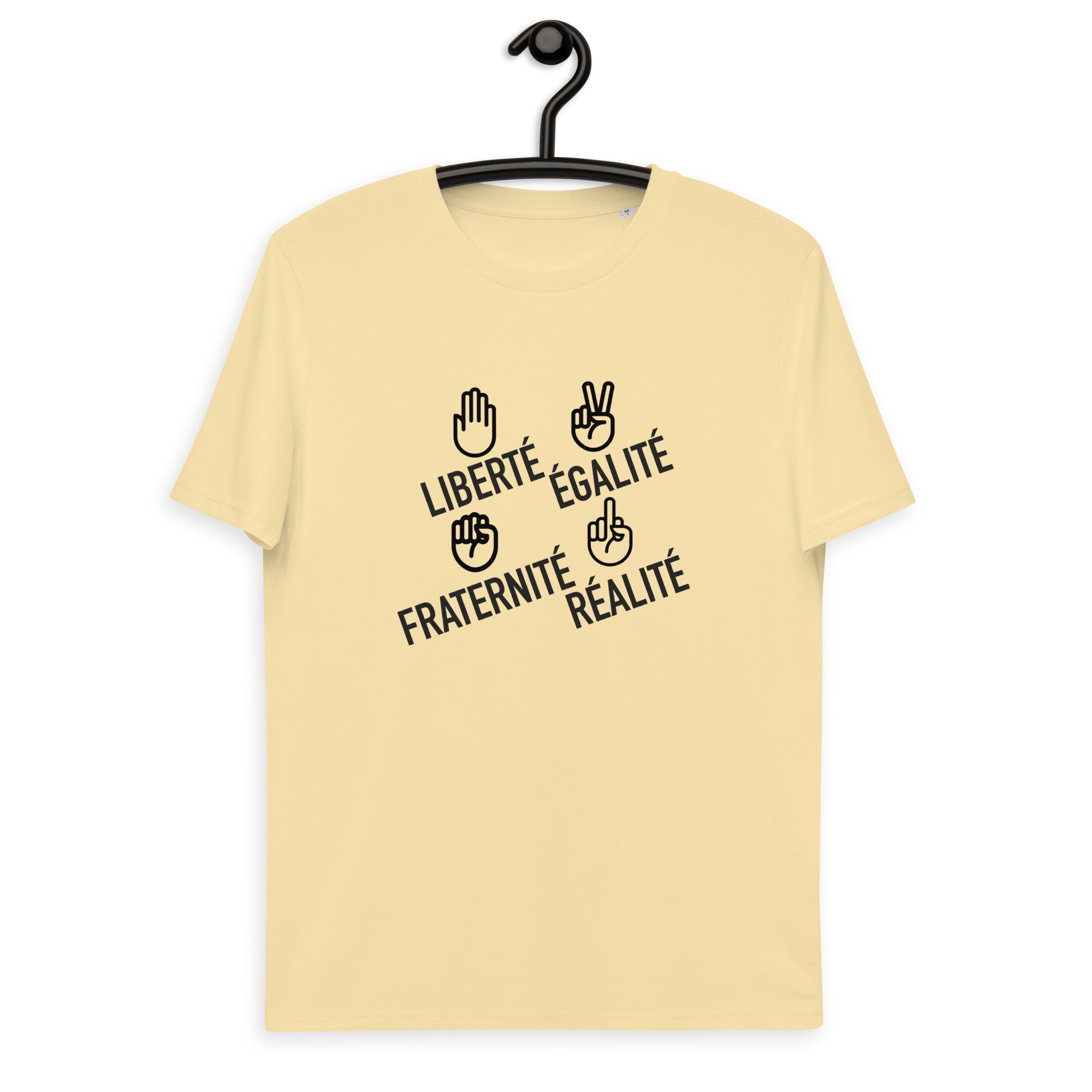 Liberté égalité fraternité réalité - T-shirt unisexe en coton biologique