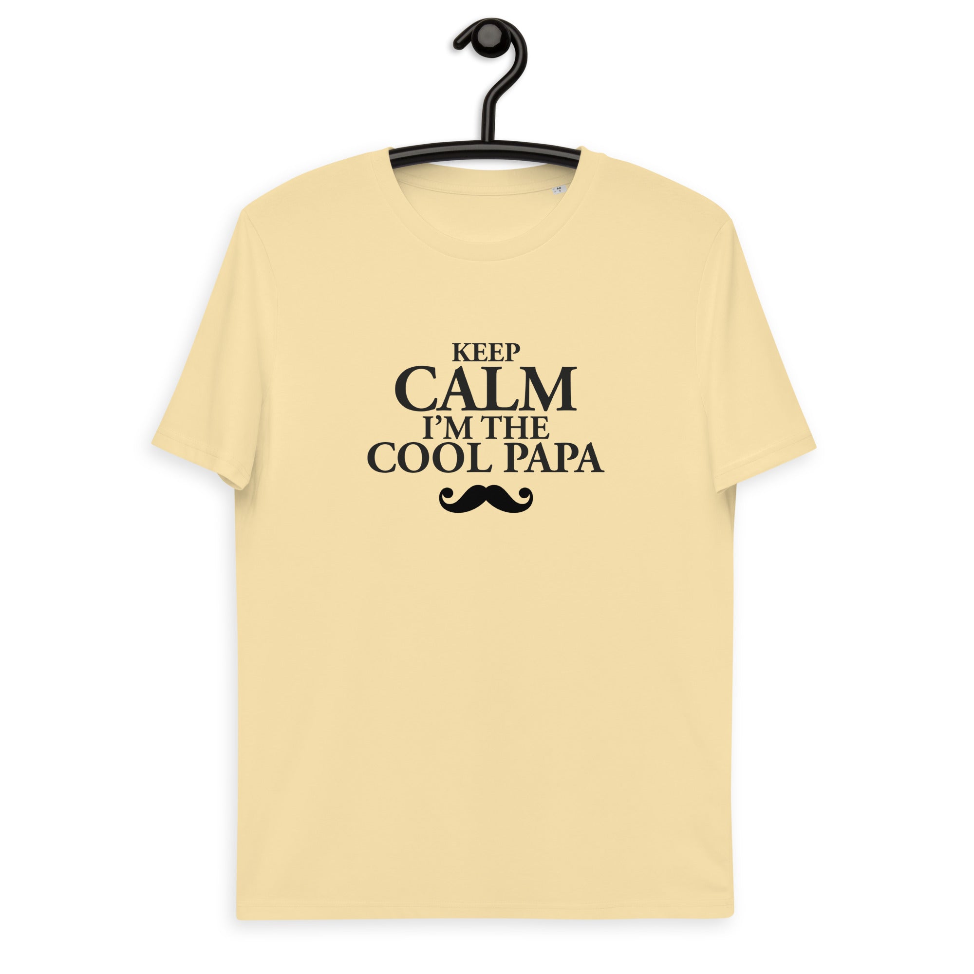 Keep calm papa -T-shirt unisexe en coton biologique