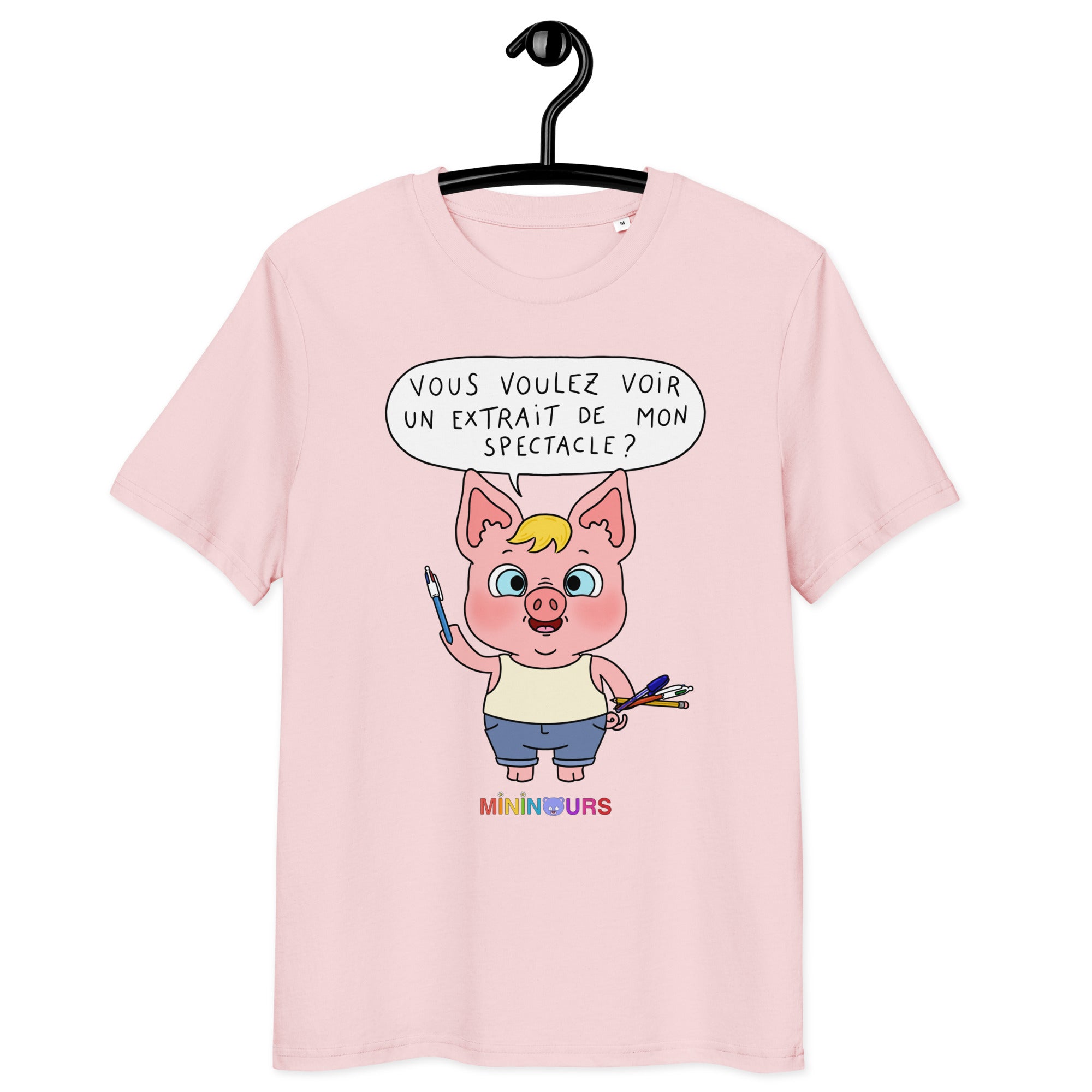 Cochonnet E3 - Mininours - T-shirt unisexe en coton biologique