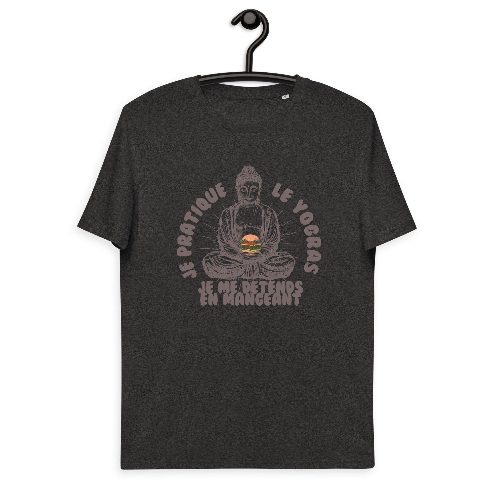Je pratique le yogras -T-shirt unisexe en coton biologique