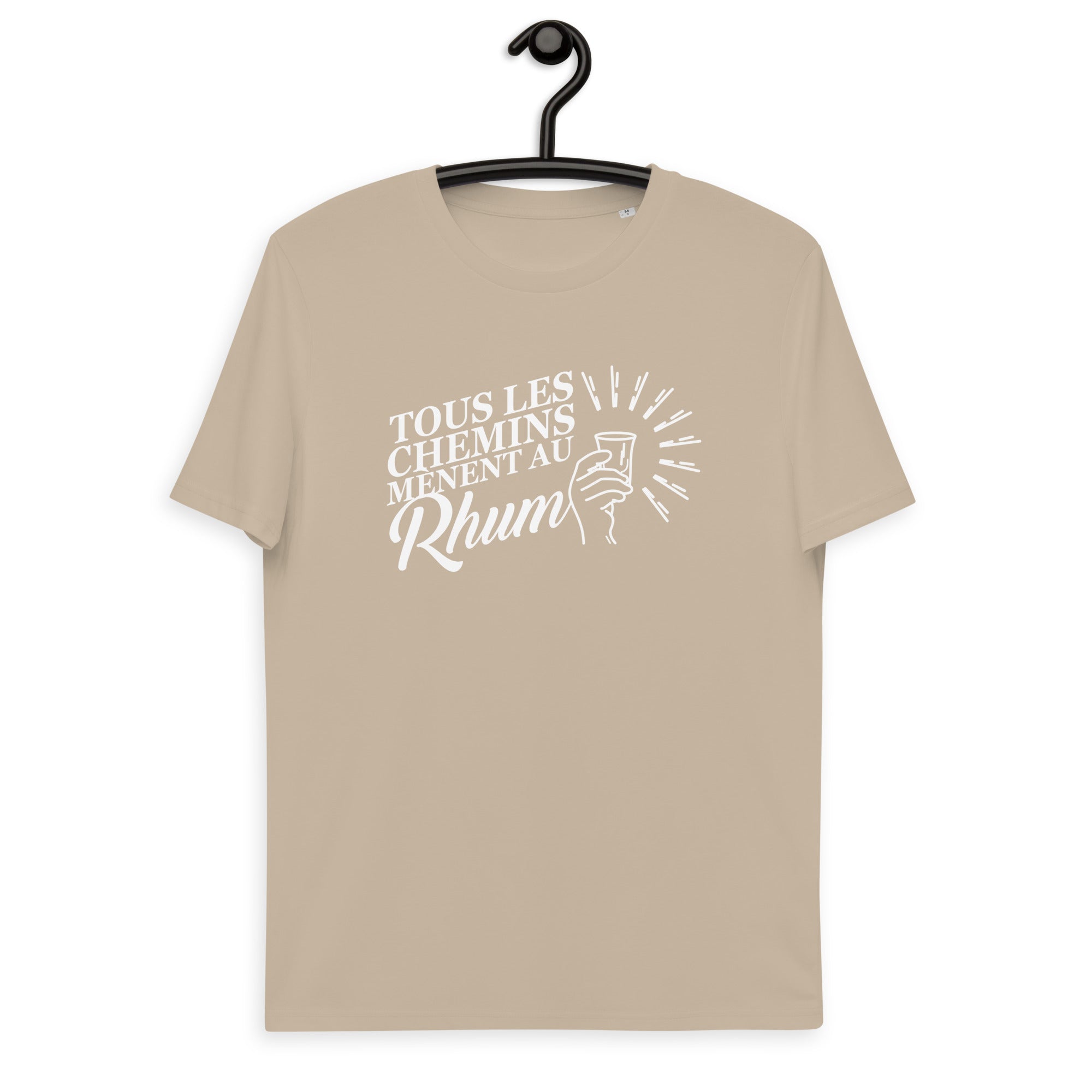 Tous les chemins mènent au Rhum - T-shirt unisexe en coton biologique