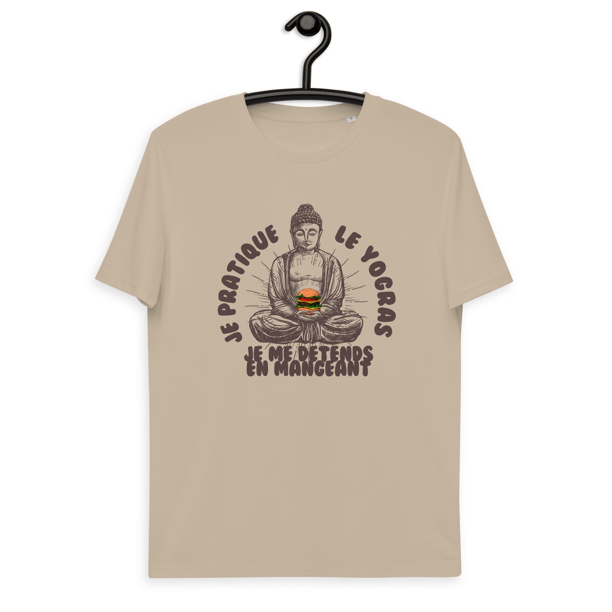 Je pratique le yogras -T-shirt unisexe en coton biologique