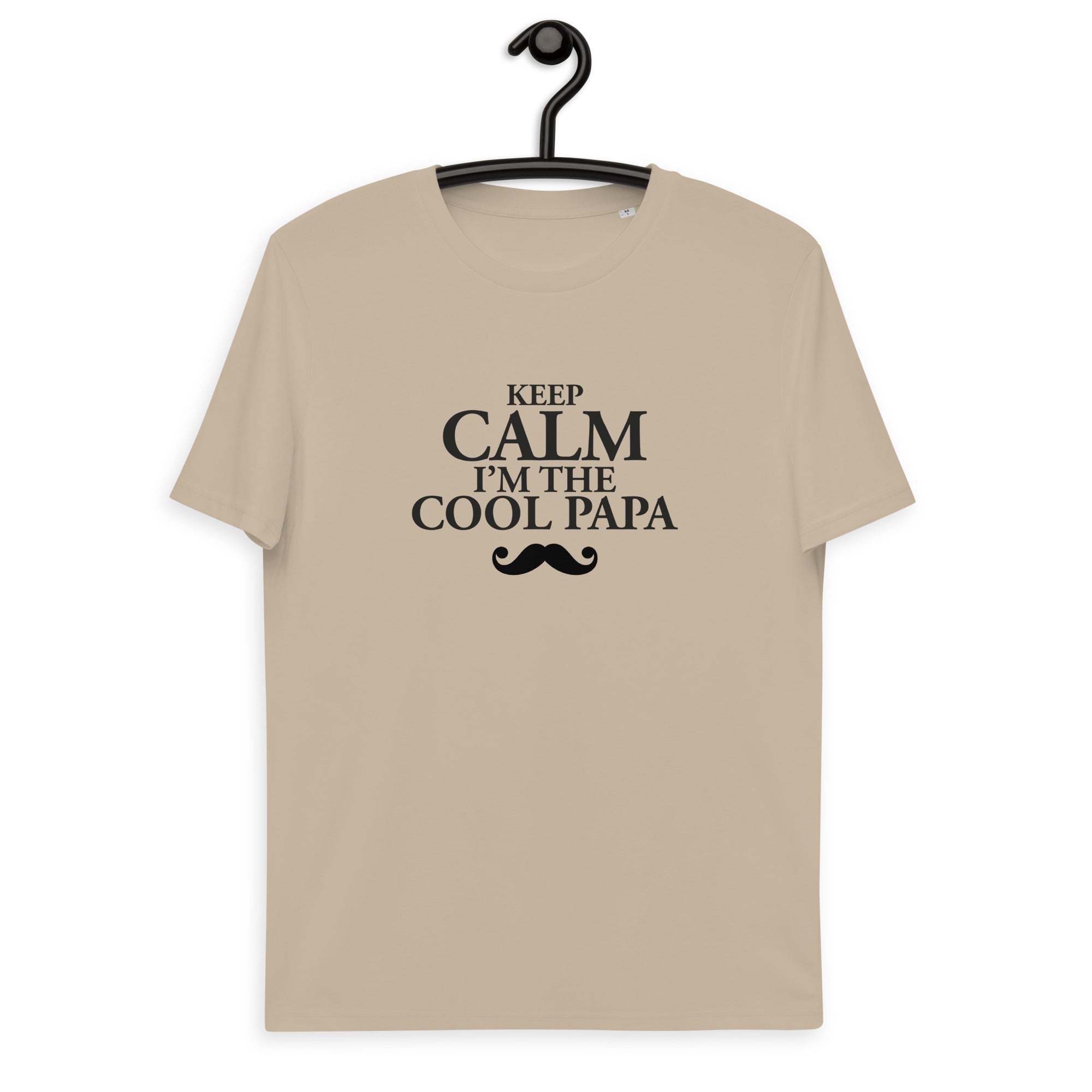 Keep calm papa -T-shirt unisexe en coton biologique