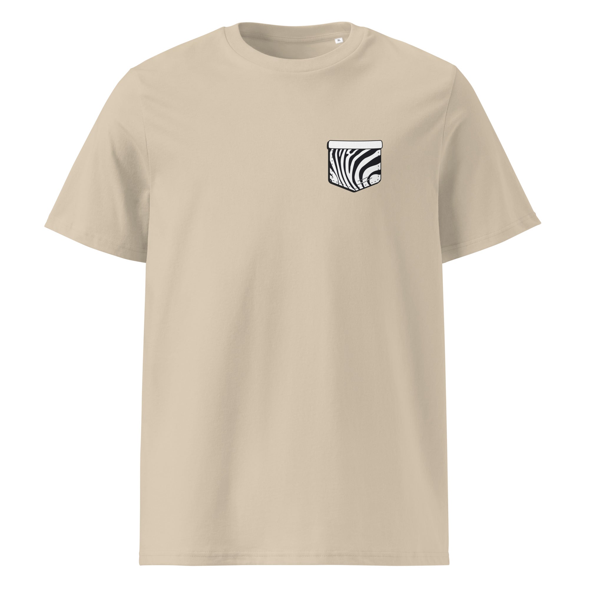 Zebre Pocket - T-shirt unisexe en coton biologique