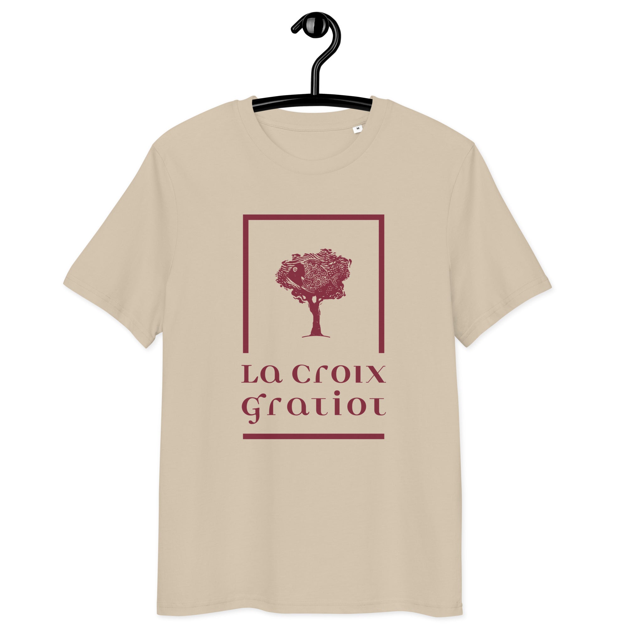 La Croix Gratiot - T-shirt unisexe en coton biologique - Imp. Coeur uniquement