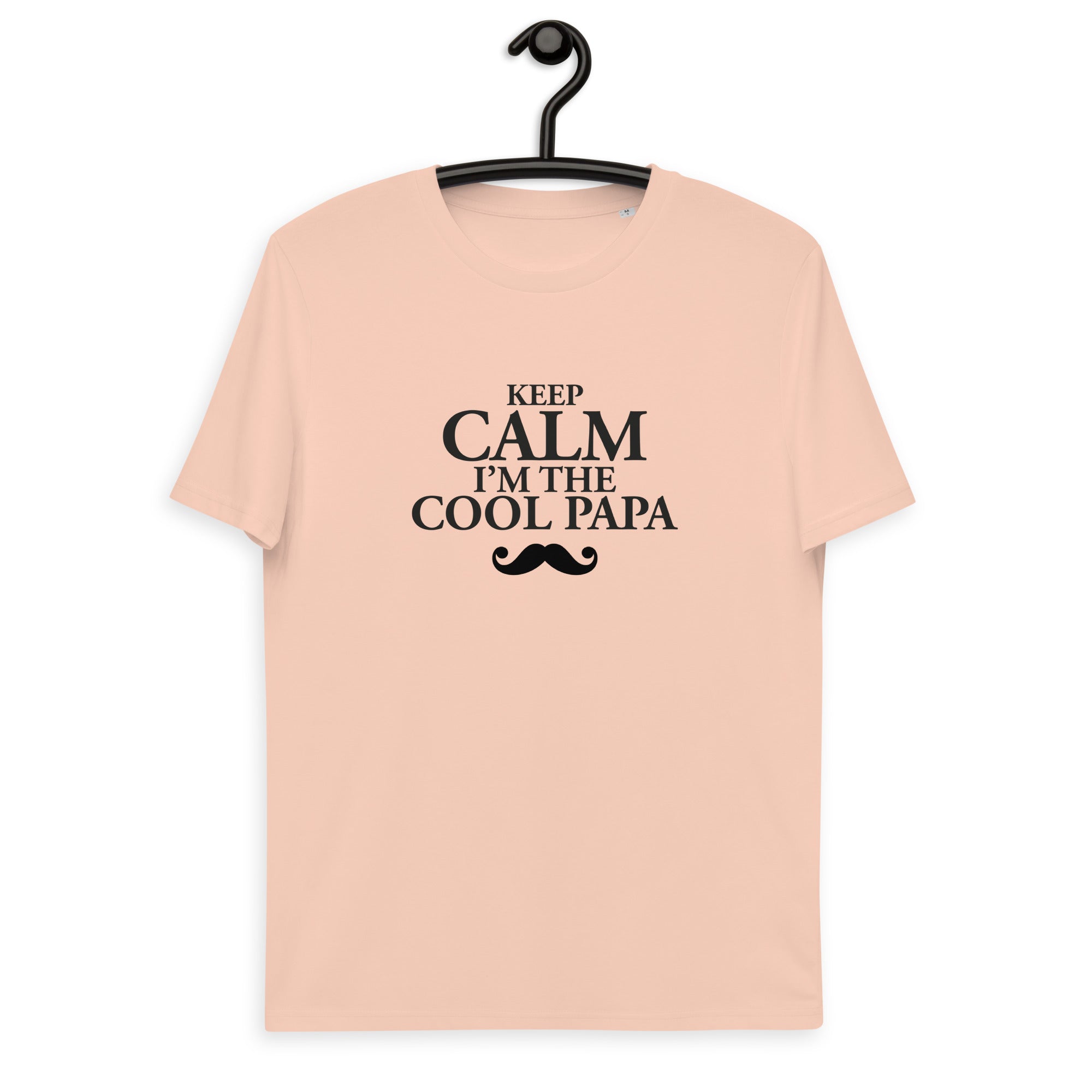 Keep calm papa -T-shirt unisexe en coton biologique