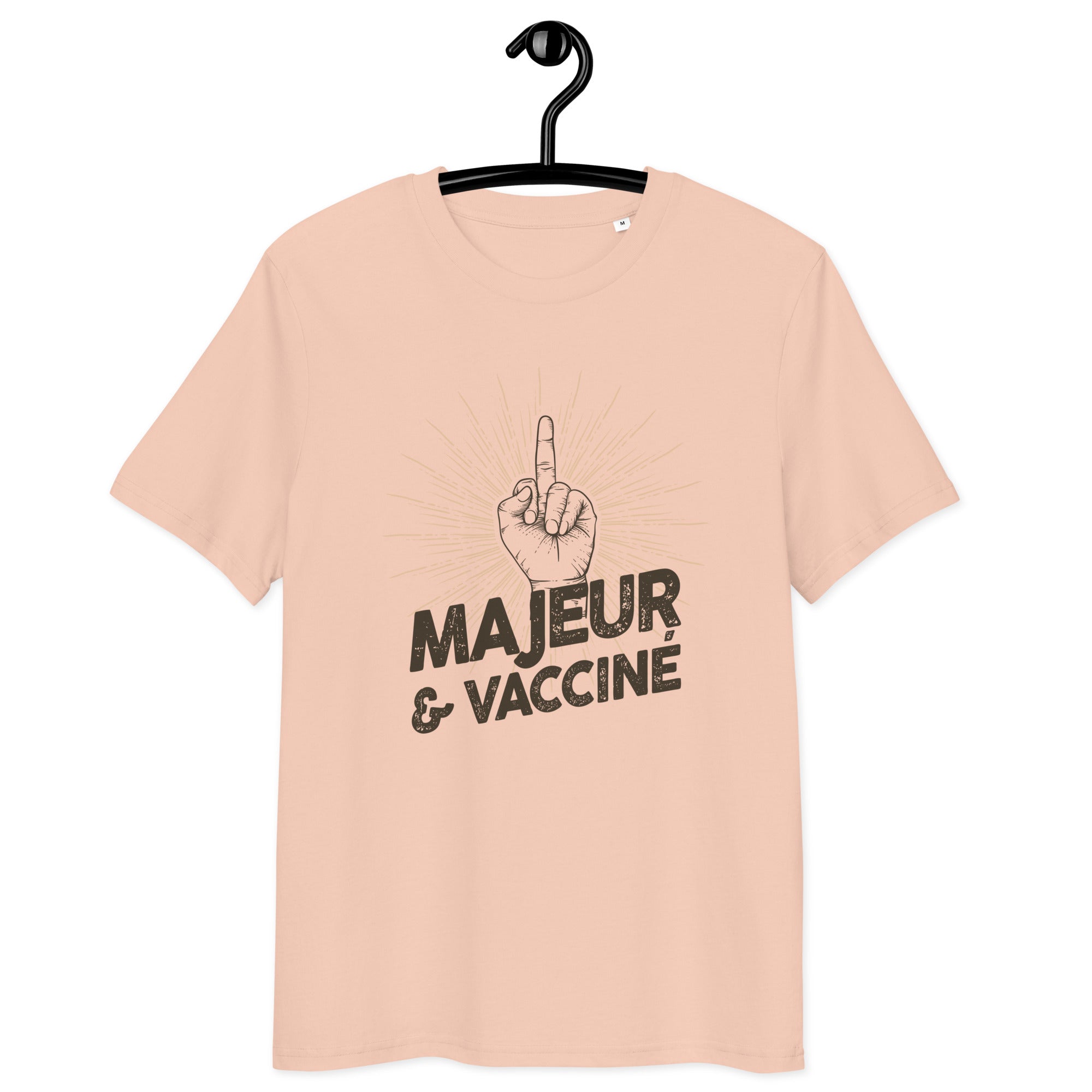 Majeur et vacciné - T-shirt unisexe en coton biologique