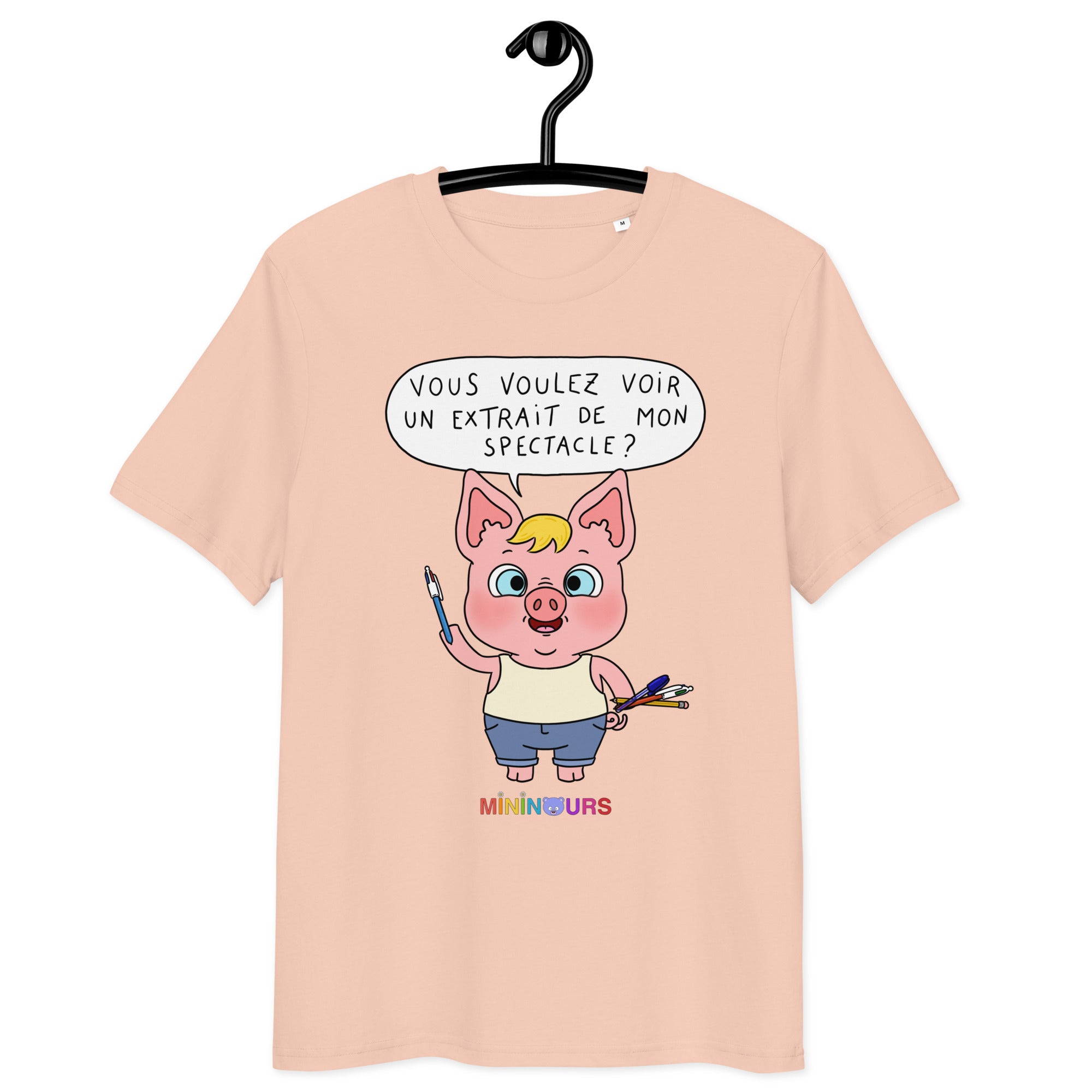 Cochonnet E3 - Mininours - T-shirt unisexe en coton biologique