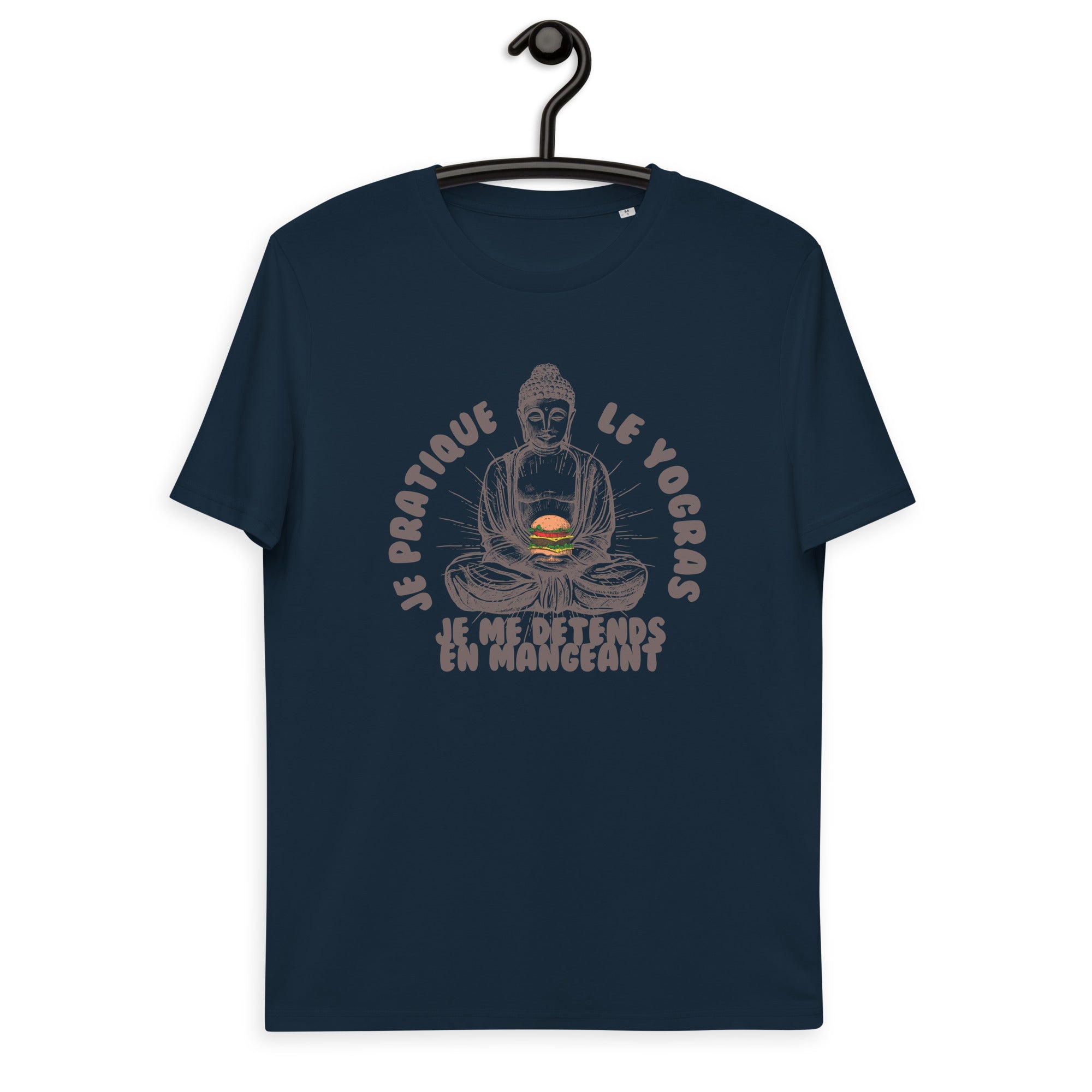 Je pratique le yogras -T-shirt unisexe en coton biologique