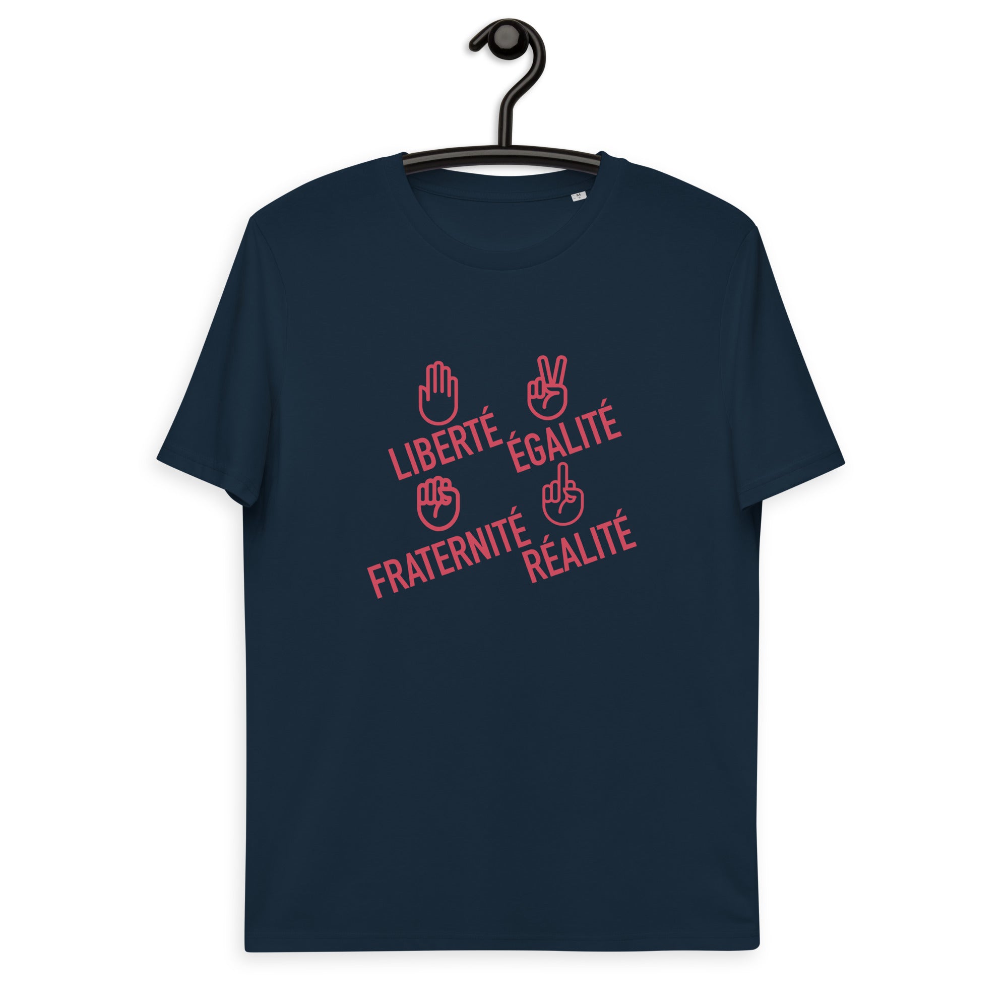 Liberté égalité fraternité réalité - T-shirt unisexe en coton biologique