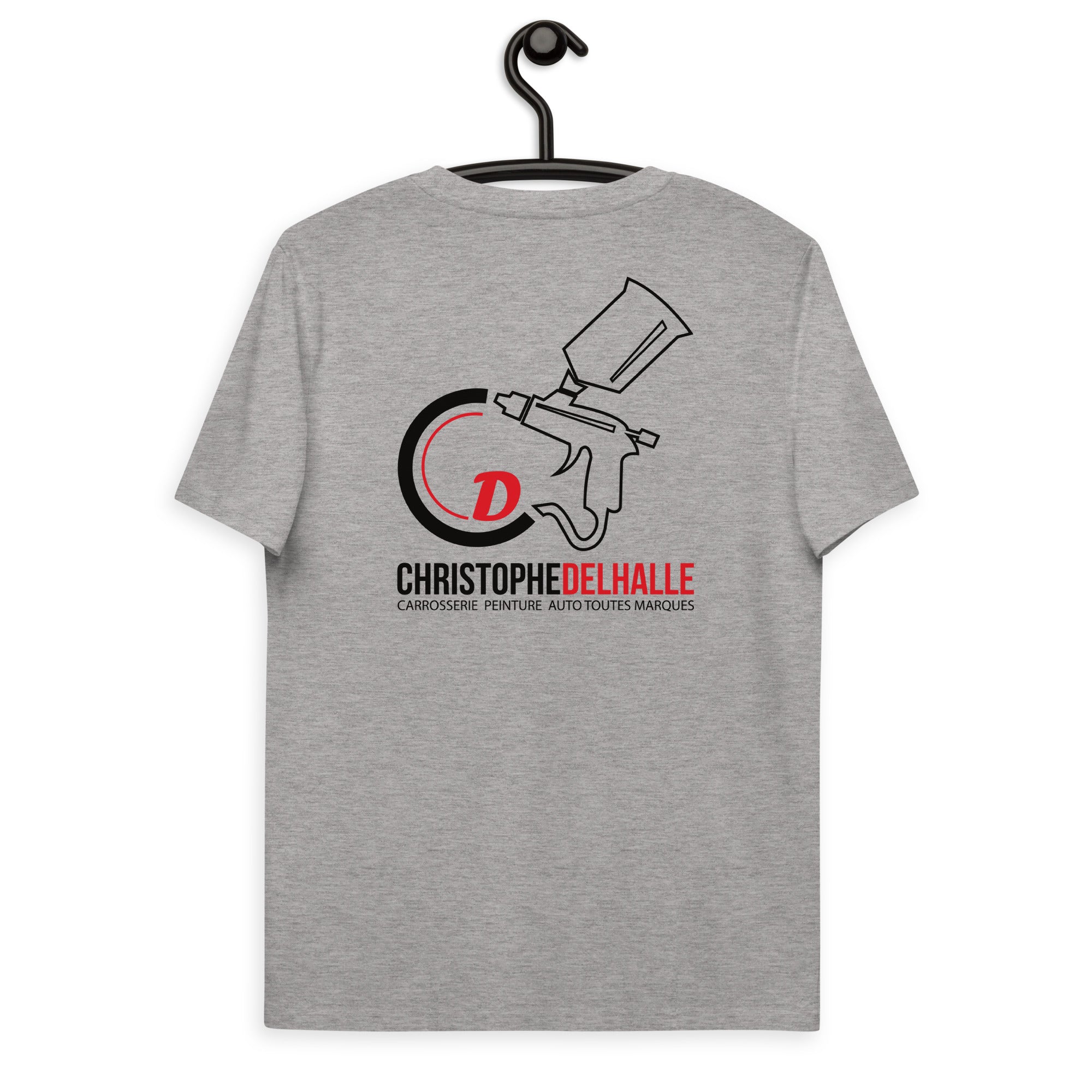 Christophe Delhalle - T-shirt unisexe en coton biologique - Coeur et Dos