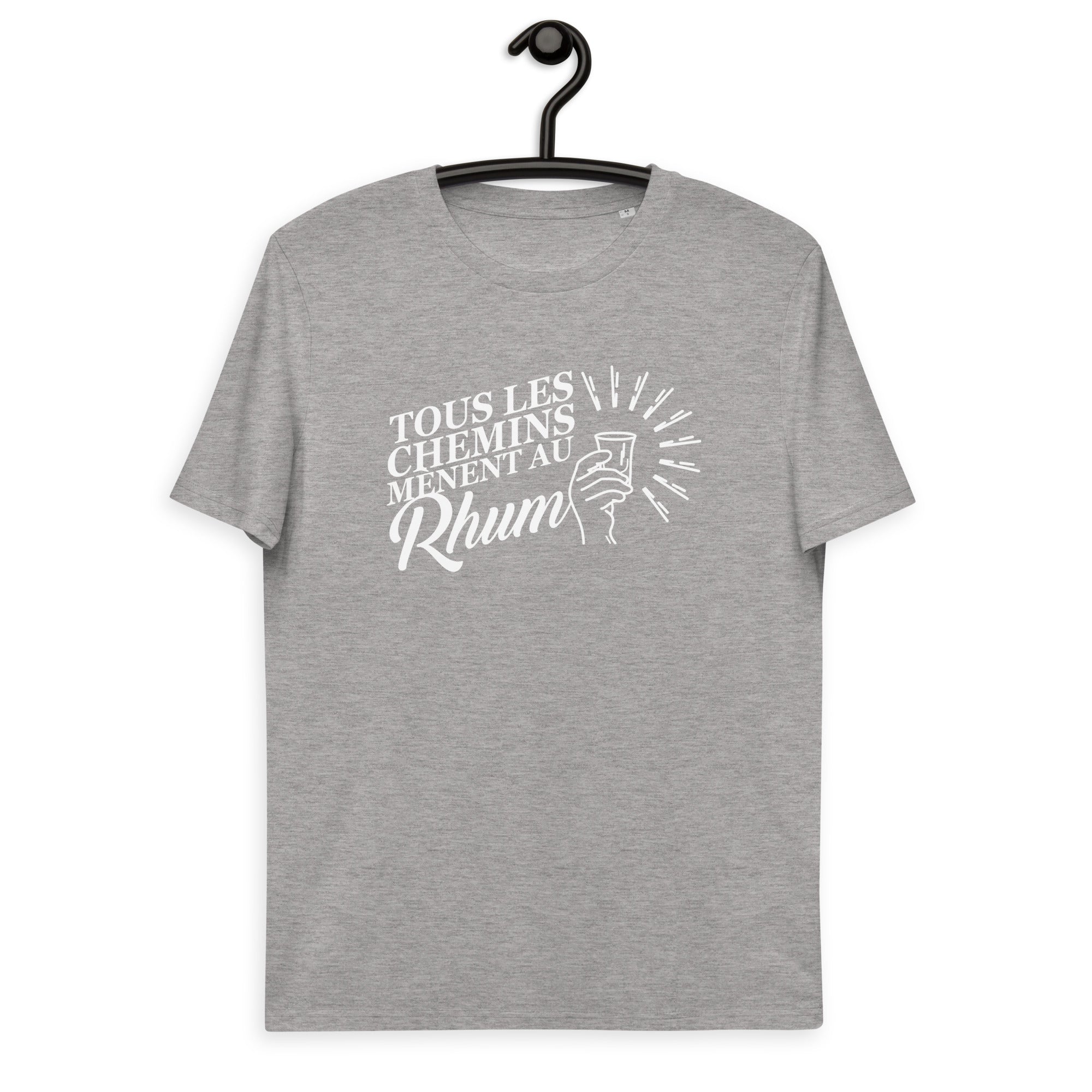 Tous les chemins mènent au Rhum - T-shirt unisexe en coton biologique