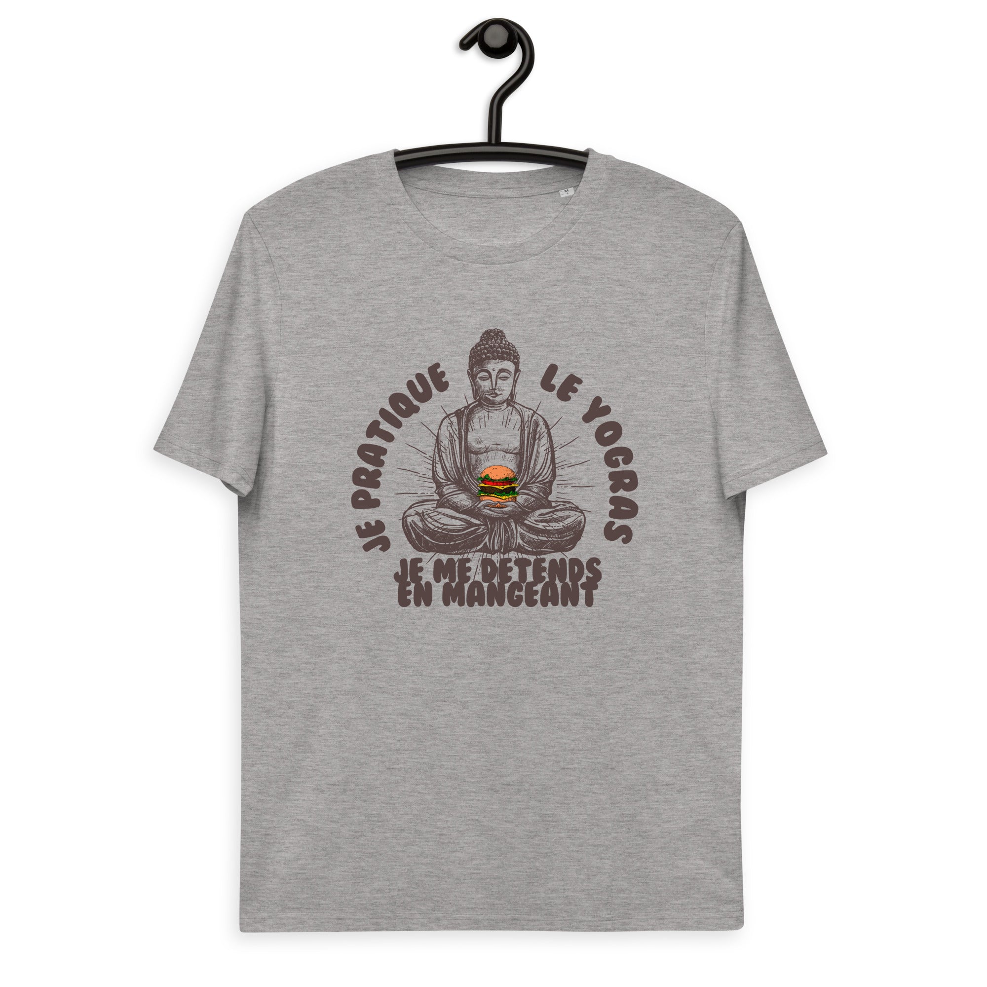 Je pratique le yogras -T-shirt unisexe en coton biologique