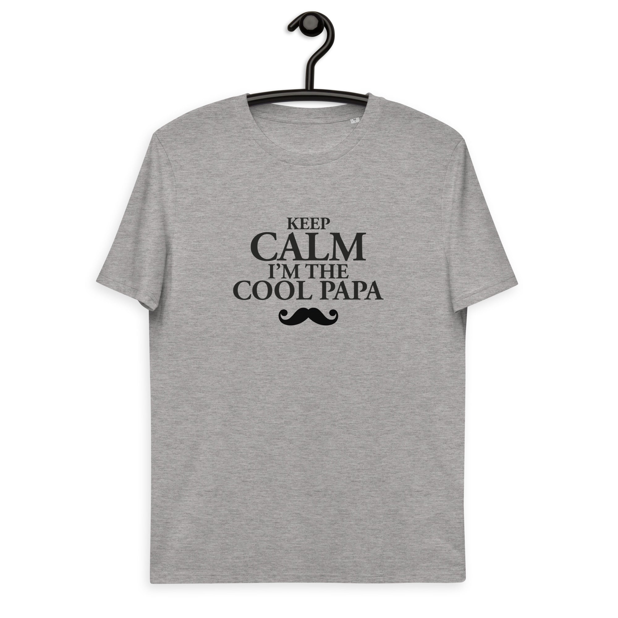 Keep calm papa -T-shirt unisexe en coton biologique