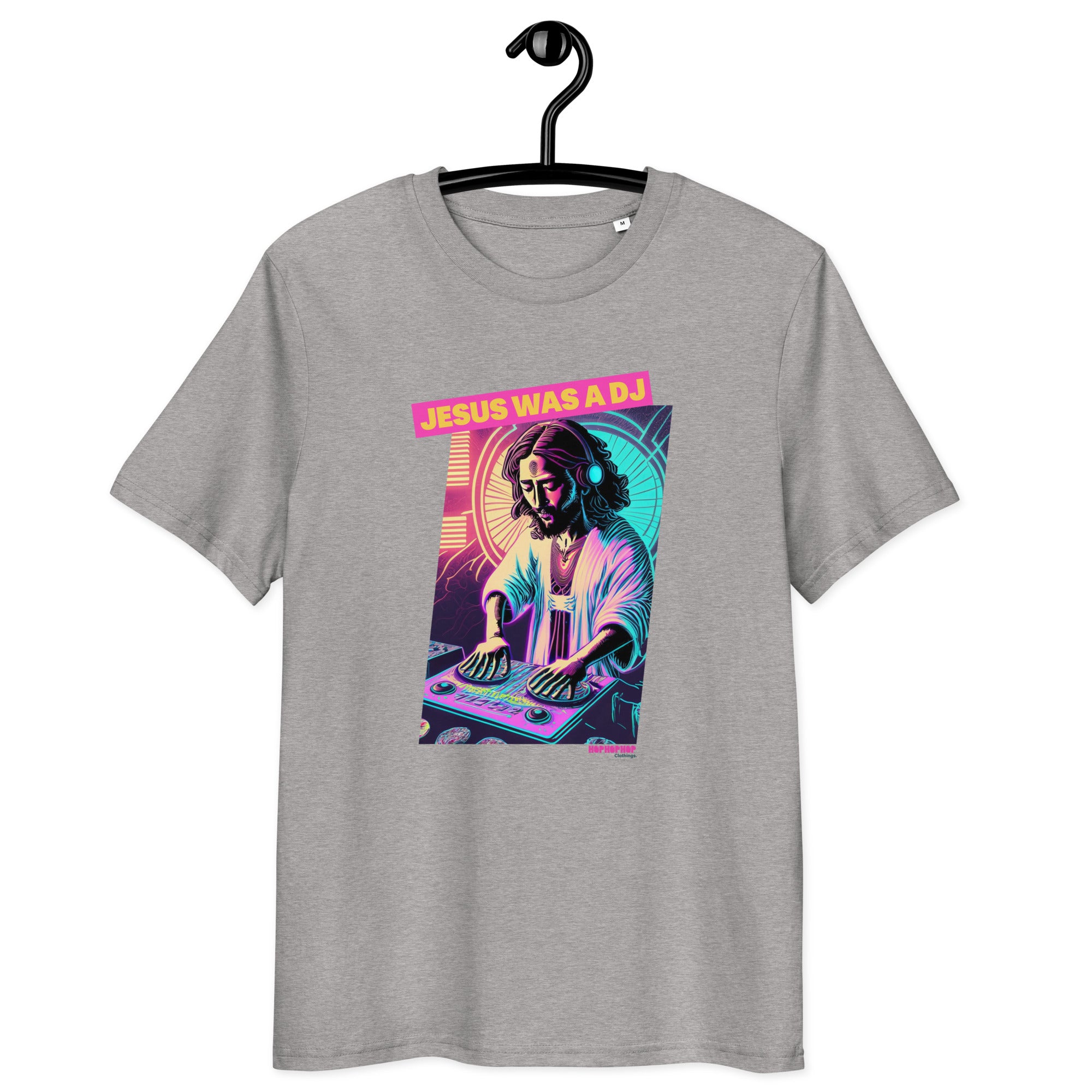 Hop Hop Hop - DVS - Jesus was a DJ - T-shirt unisexe en coton biologique