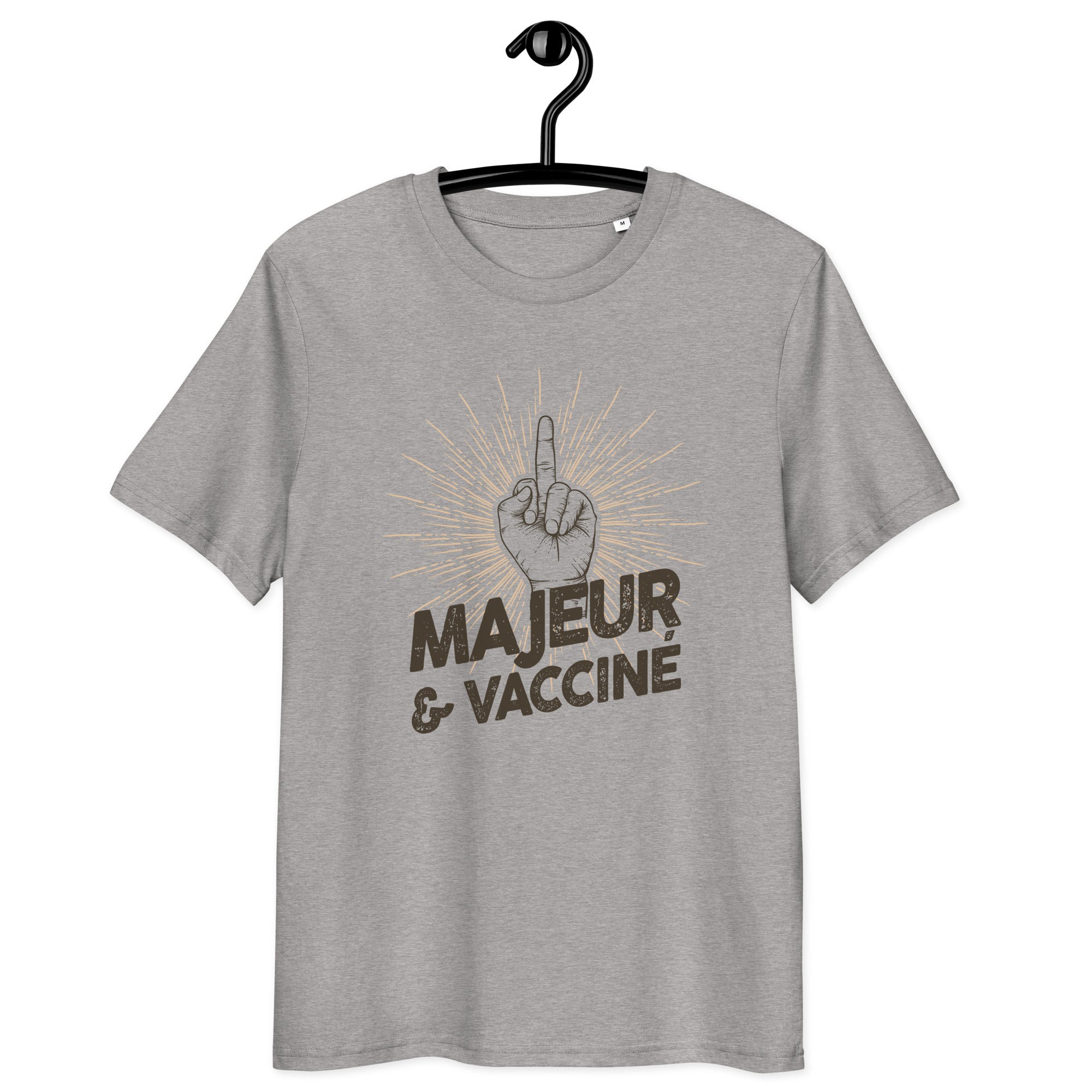 Majeur et vacciné - T-shirt unisexe en coton biologique