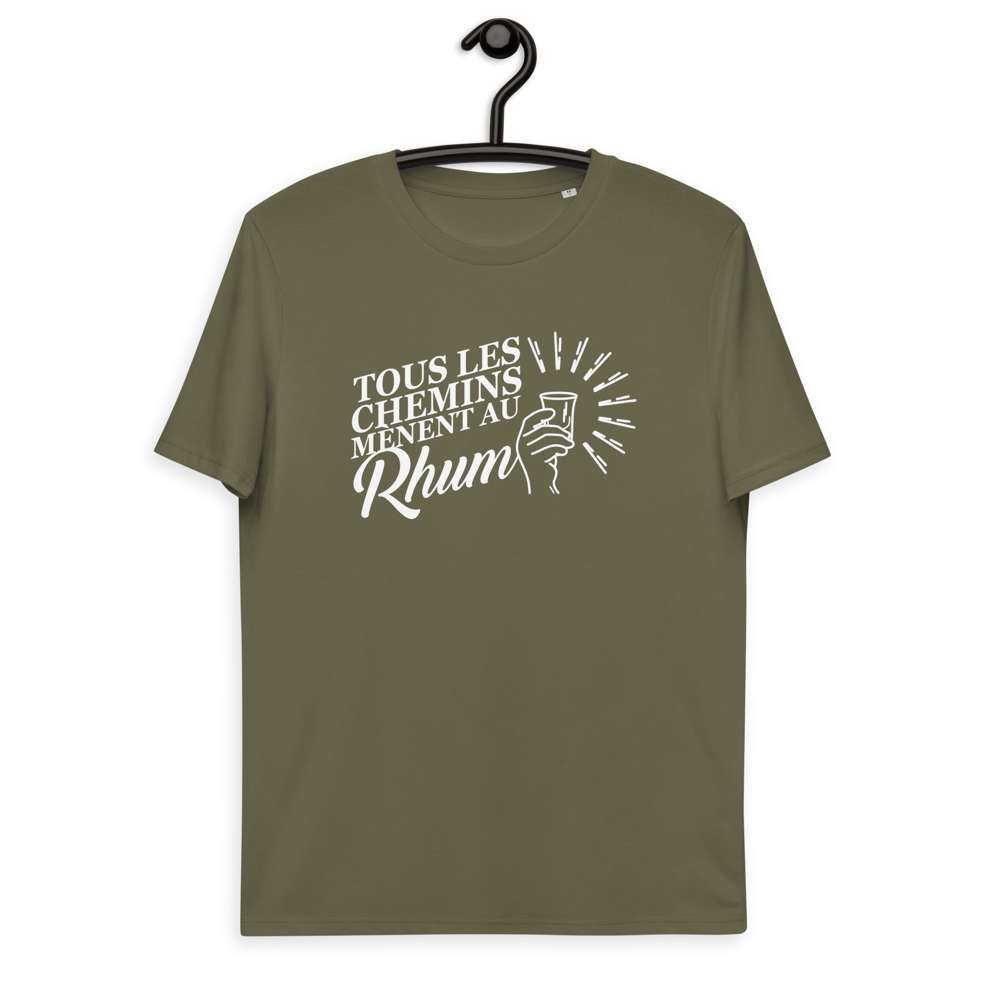Tous les chemins mènent au Rhum - T-shirt unisexe en coton biologique