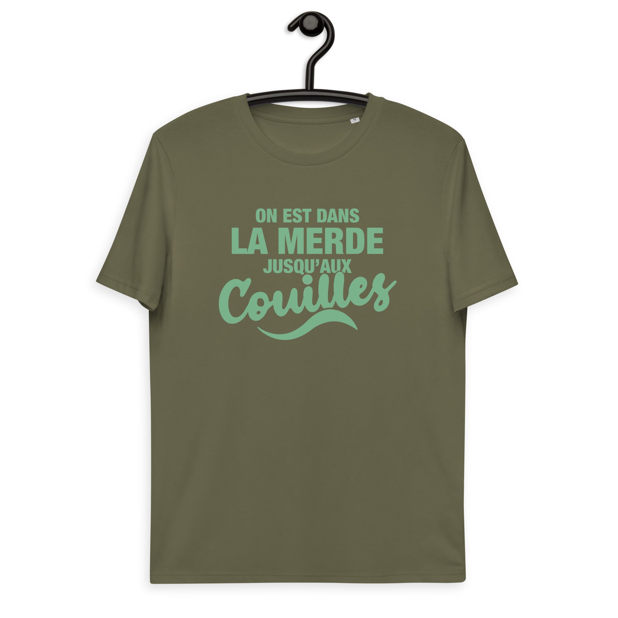 Dans la merde - T-shirt unisexe en coton biologique