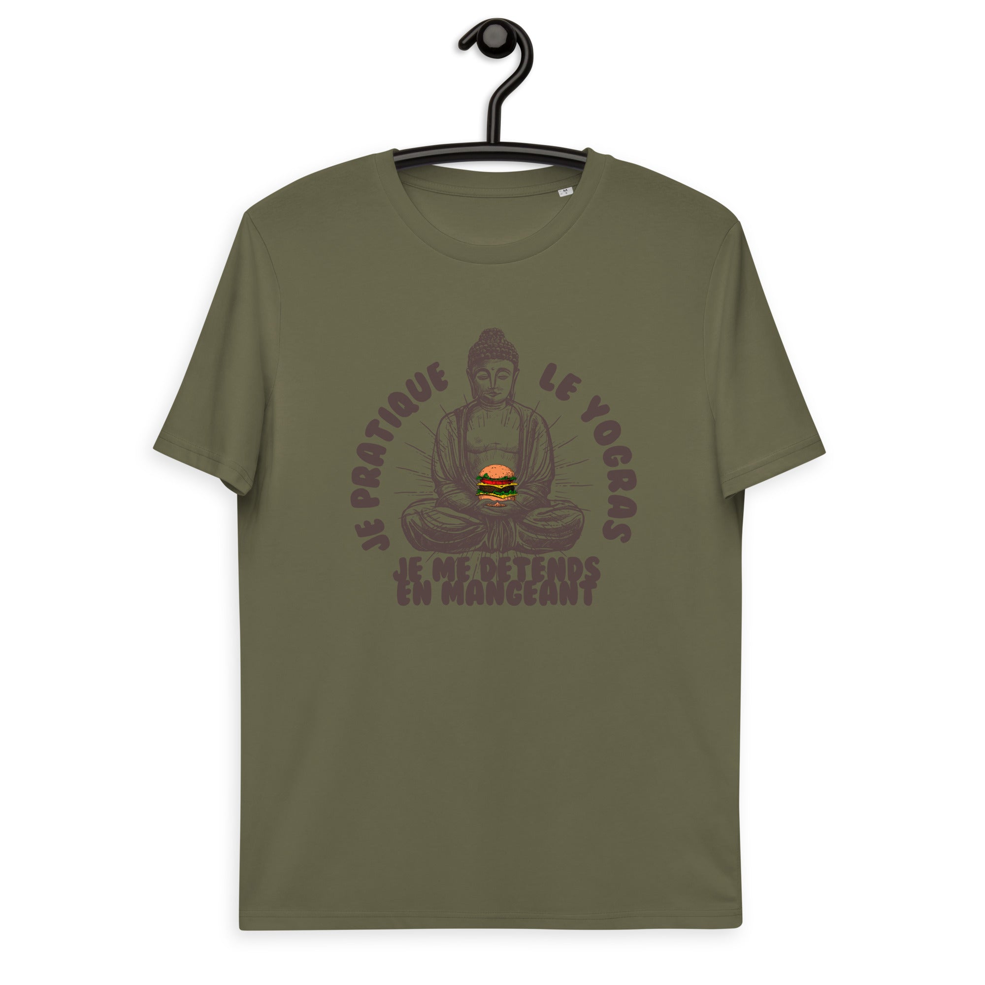 Je pratique le yogras -T-shirt unisexe en coton biologique