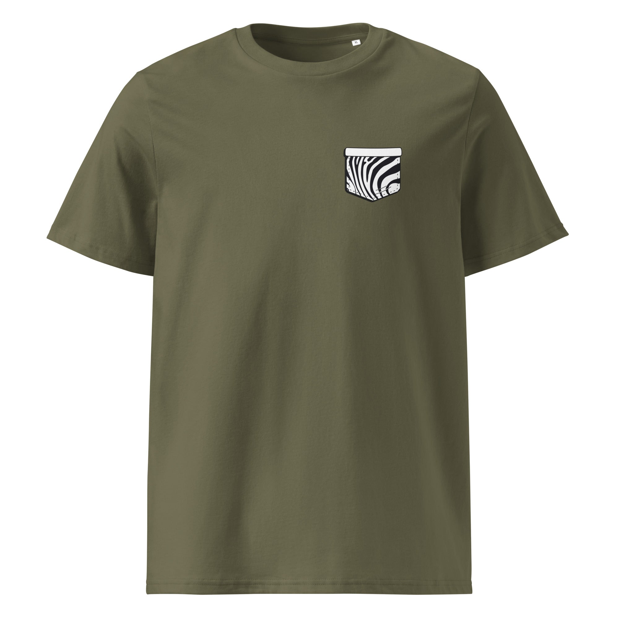 Zebre Pocket - T-shirt unisexe en coton biologique