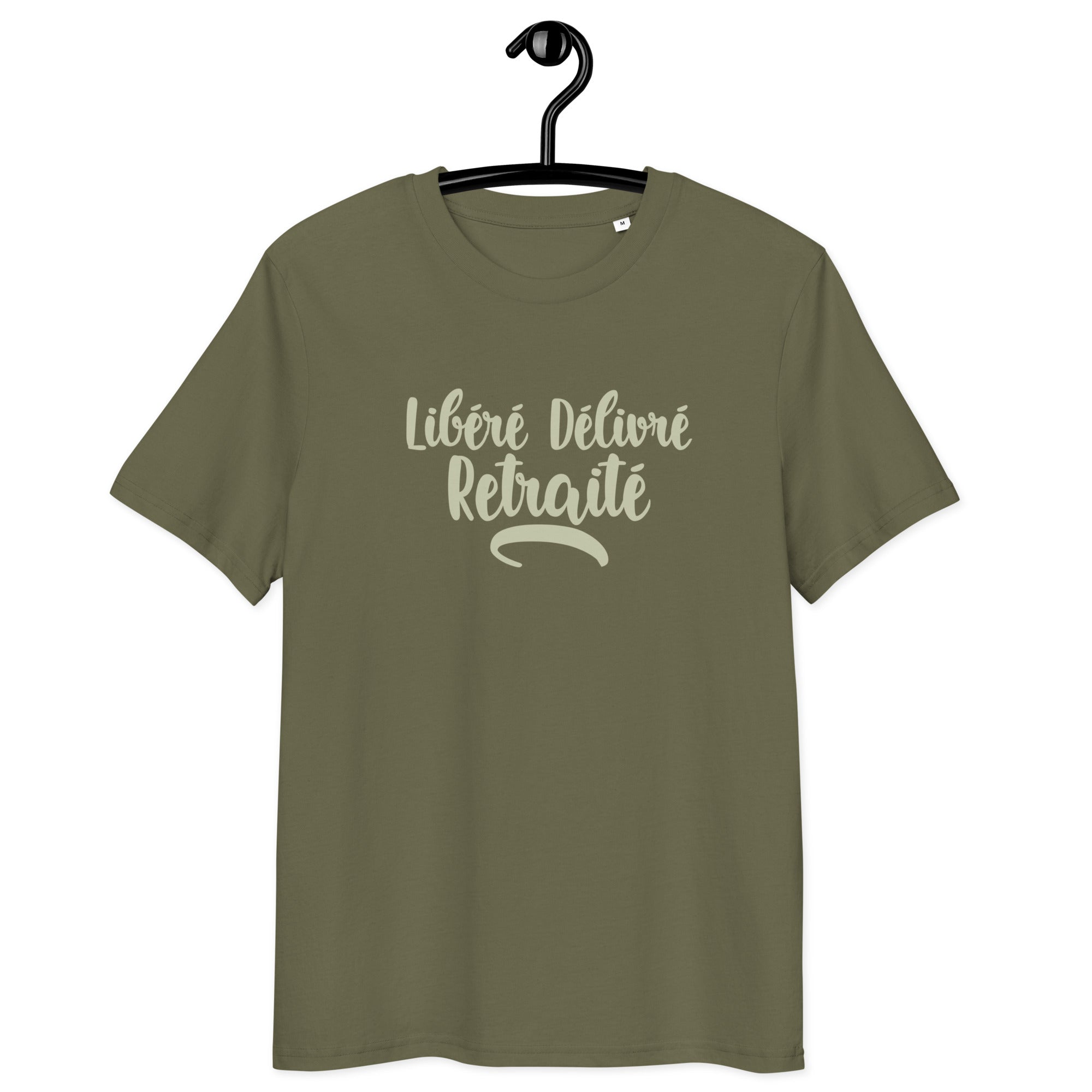 Libéré délivré retraité - T-shirt unisexe en coton biologique