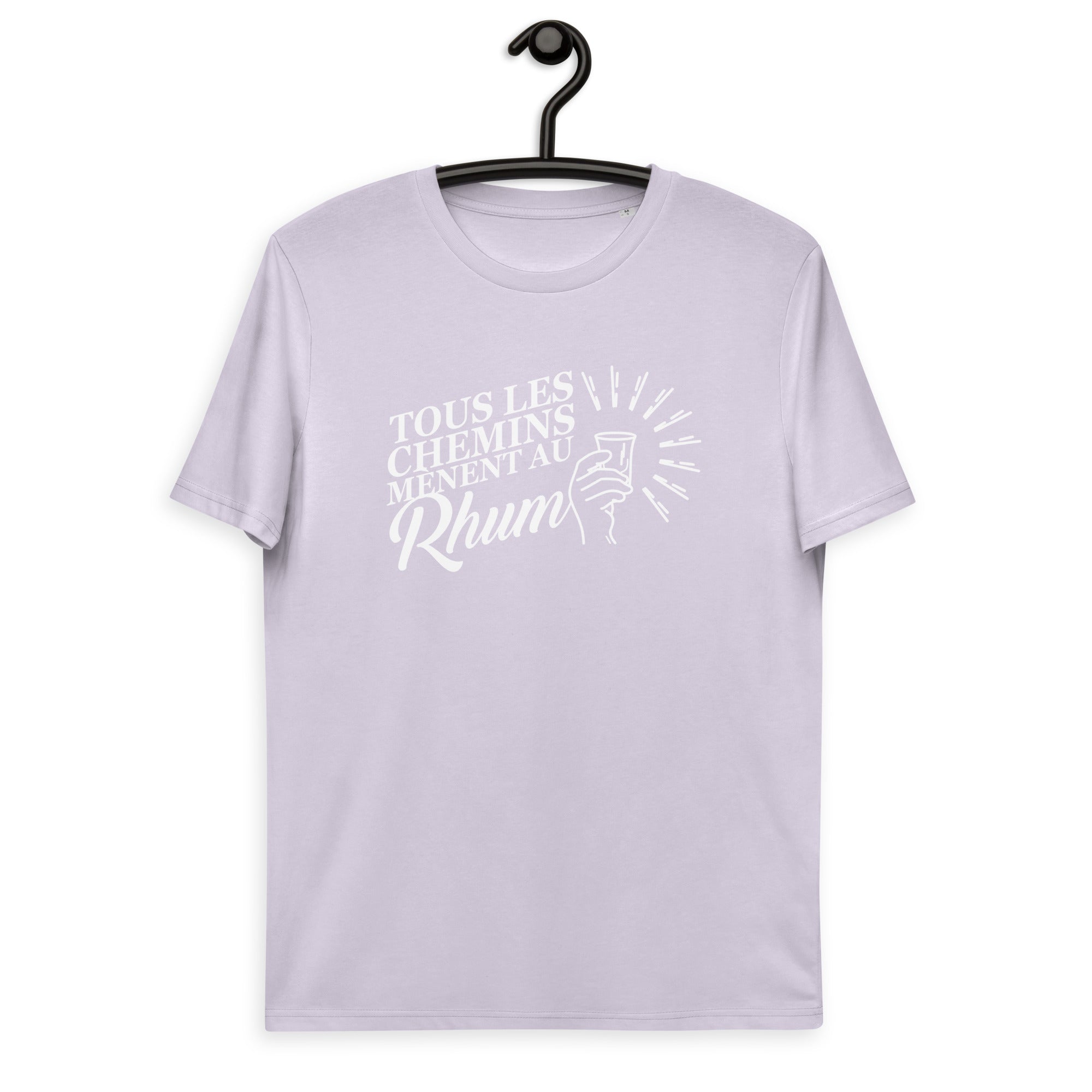Tous les chemins mènent au Rhum - T-shirt unisexe en coton biologique
