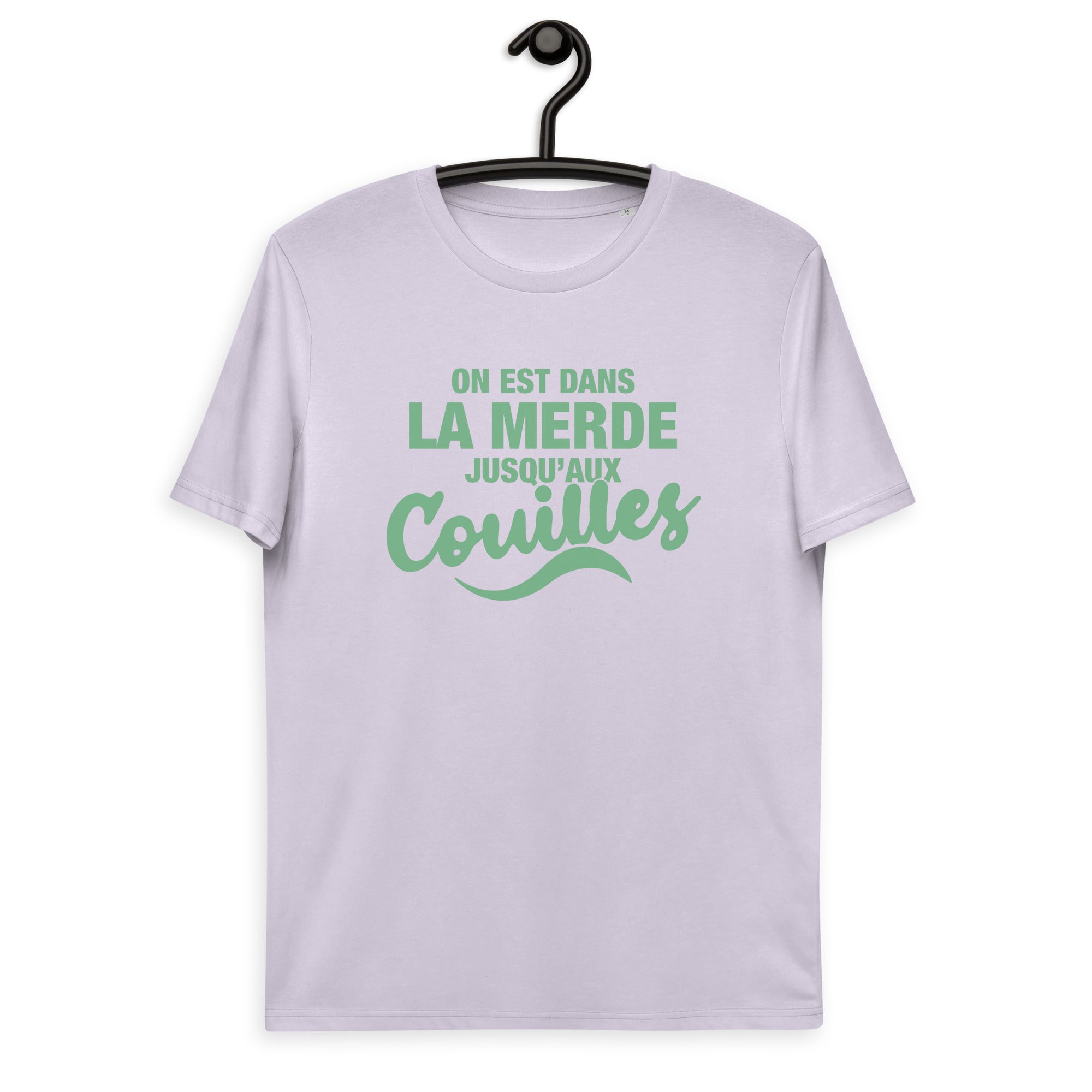 Dans la merde - T-shirt unisexe en coton biologique