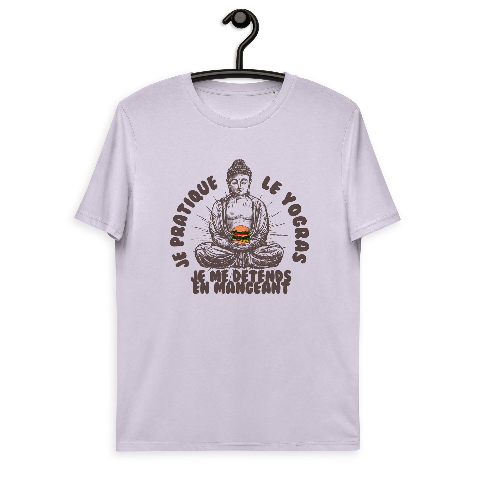 Je pratique le yogras -T-shirt unisexe en coton biologique