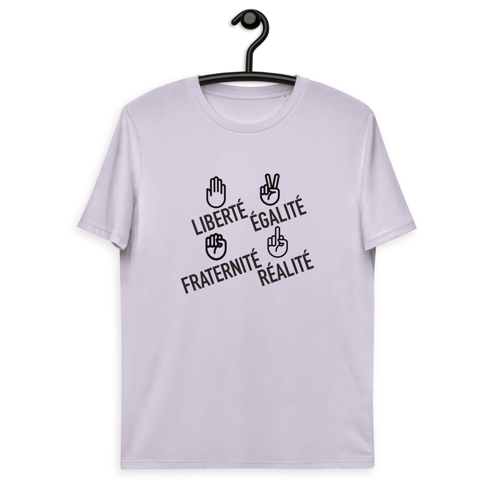 Liberté égalité fraternité réalité - T-shirt unisexe en coton biologique