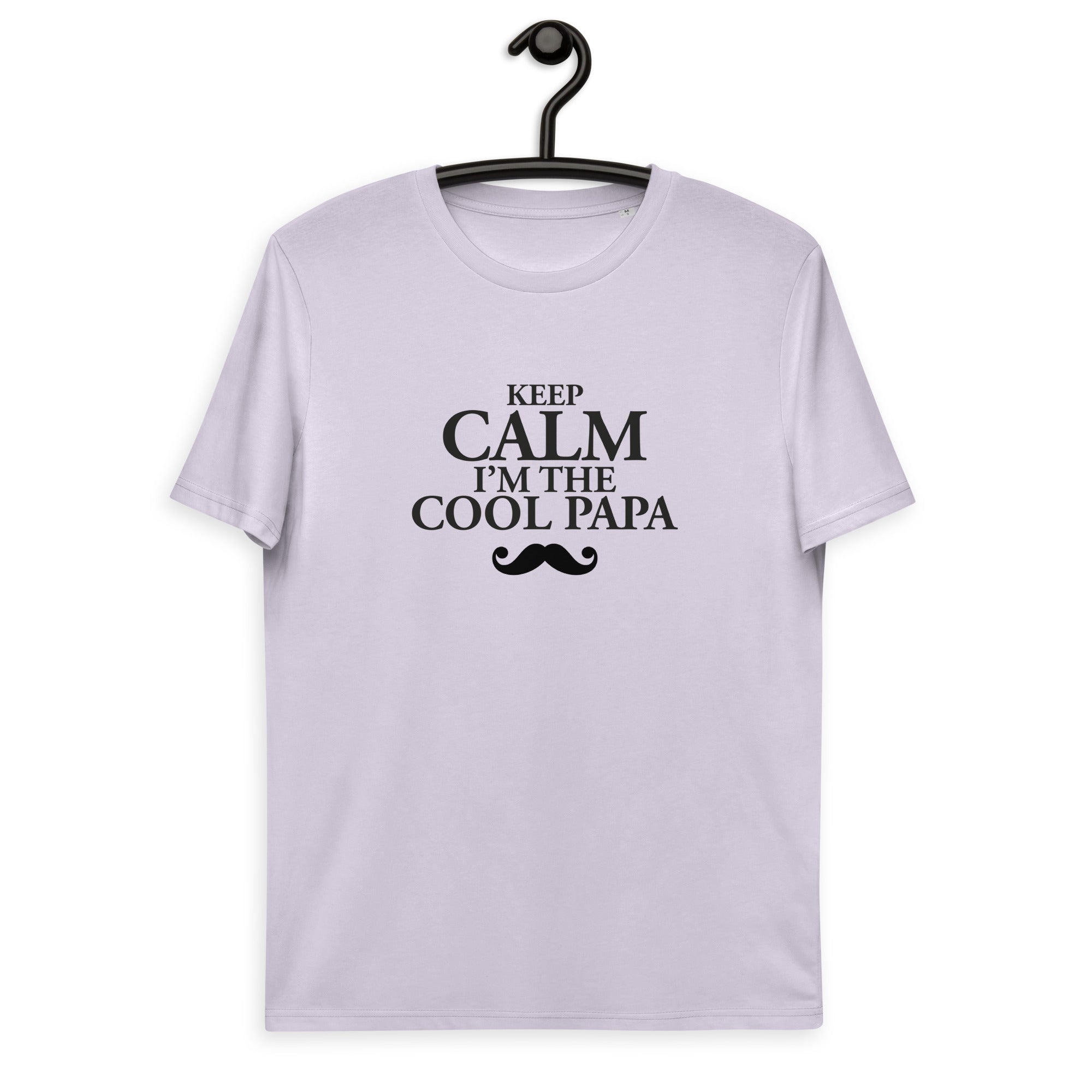 Keep calm papa -T-shirt unisexe en coton biologique